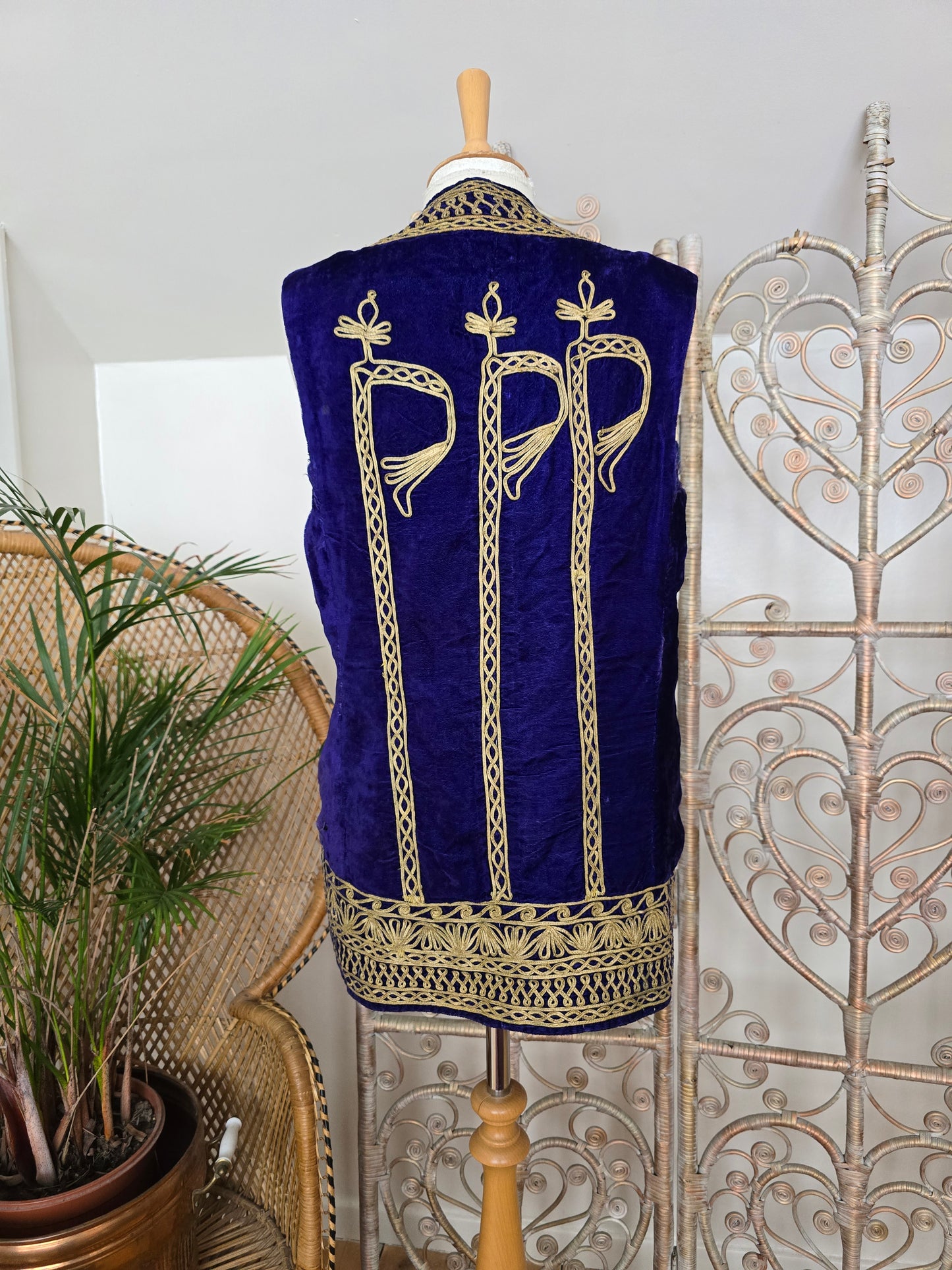 Vintage Antique velvet waistcoat