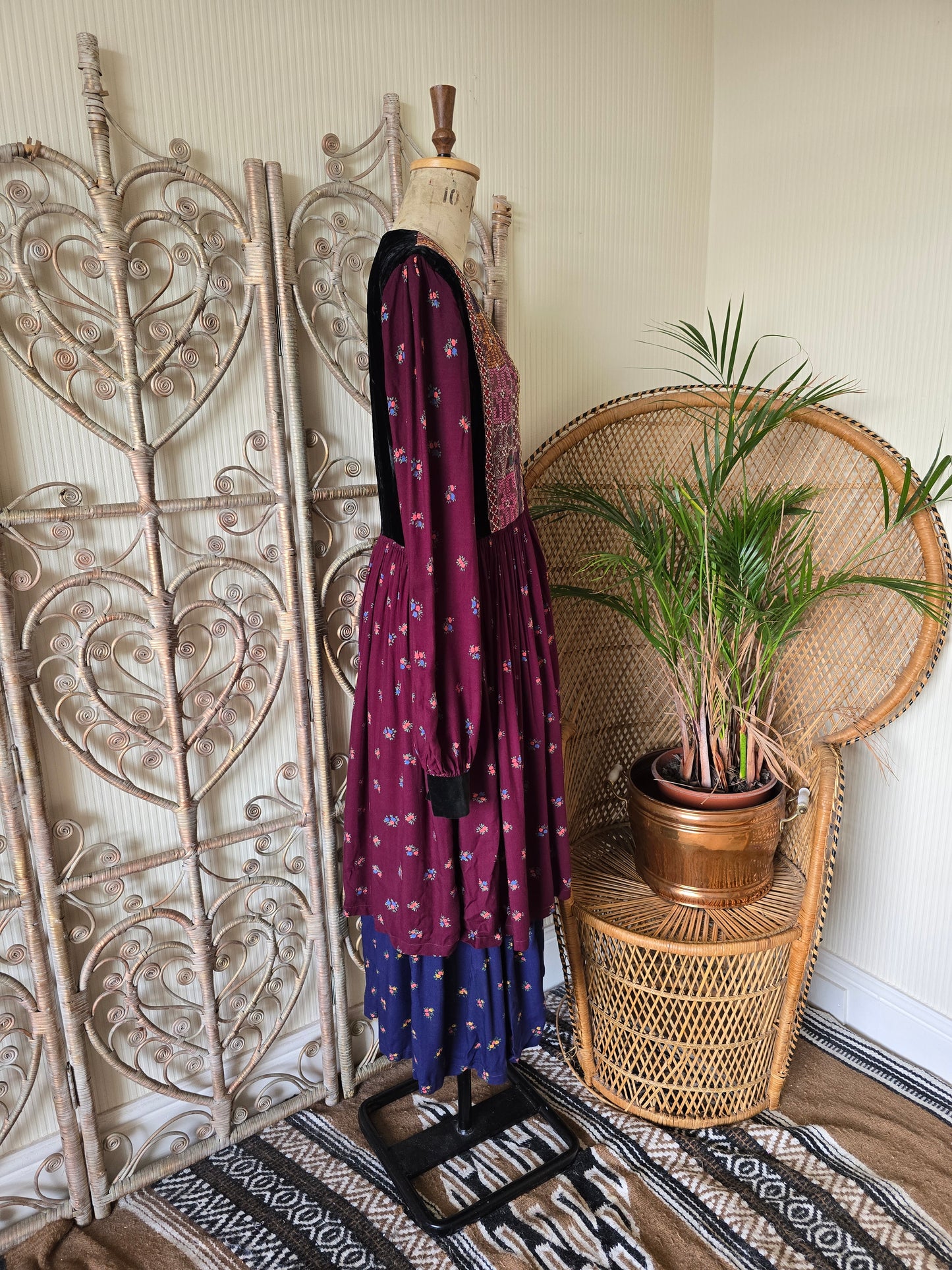 Vintage embroidered dress