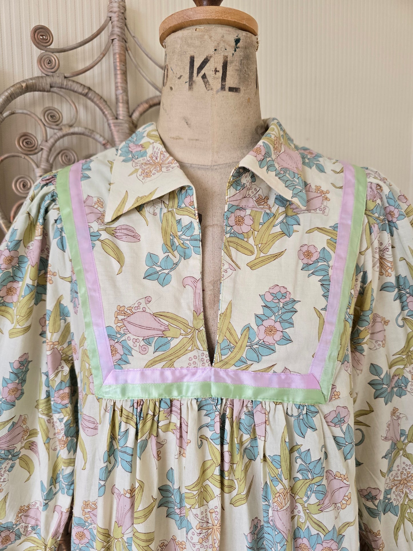 Vintage 70s Samuel Sherman maxi dress