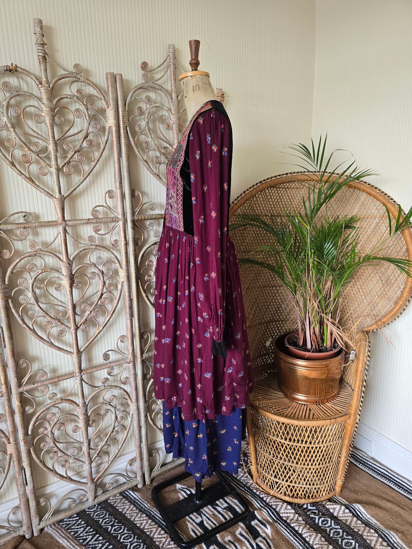 Vintage embroidered dress