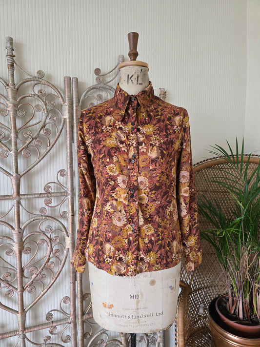 Vintage floral blouse
