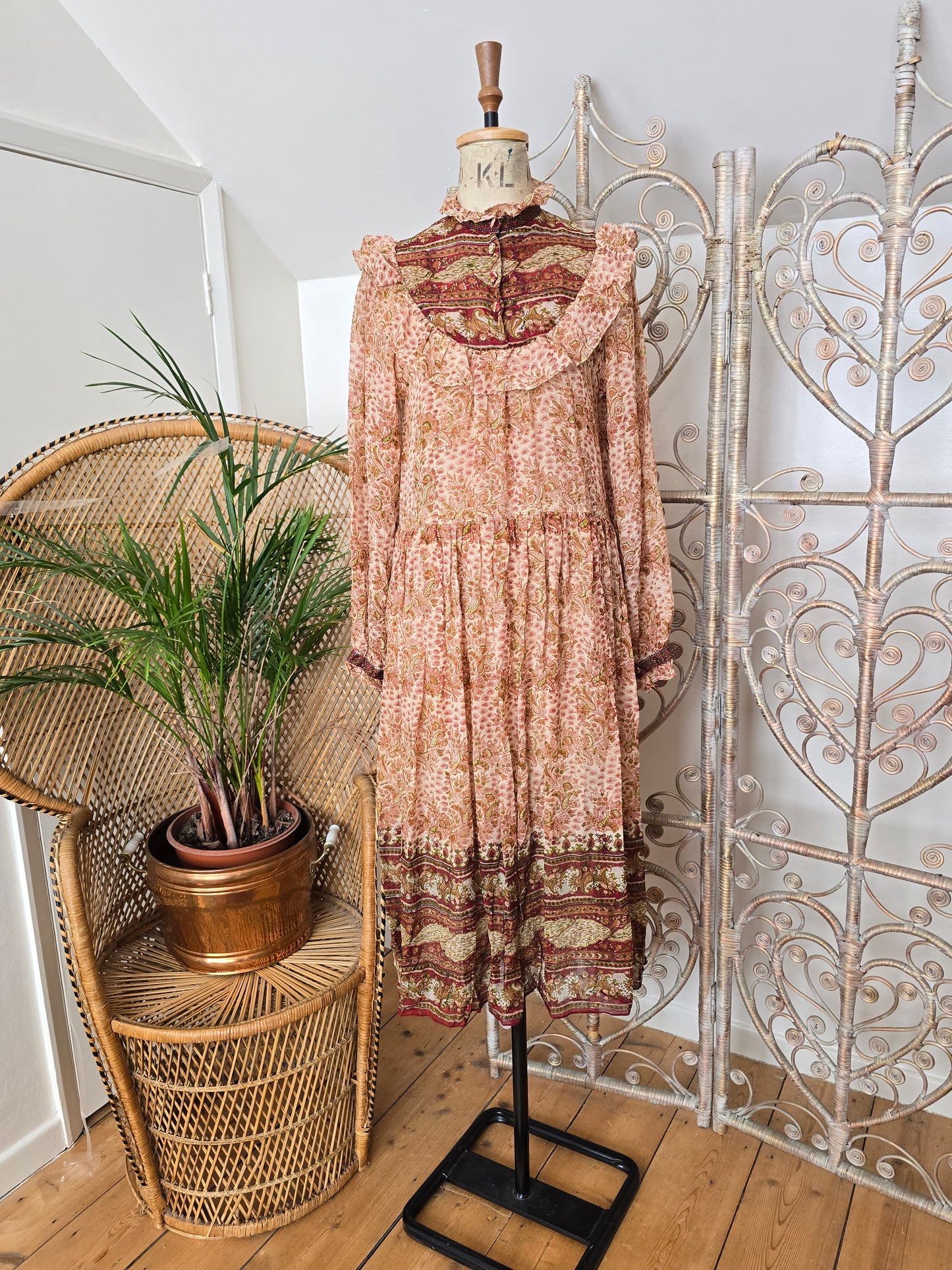 Vintage silk Indian dress