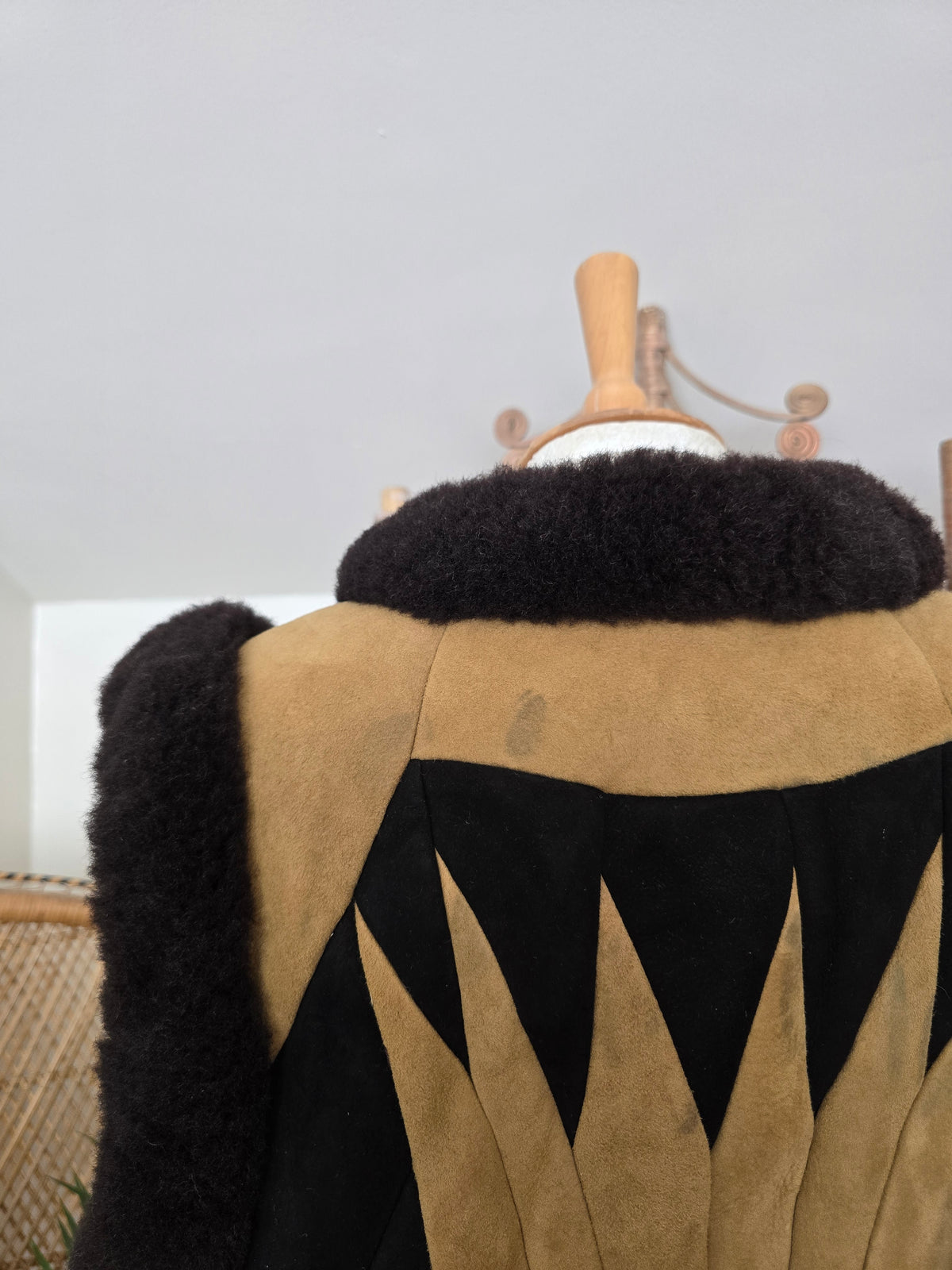 Vintage sheepskin 70s  waistcoat