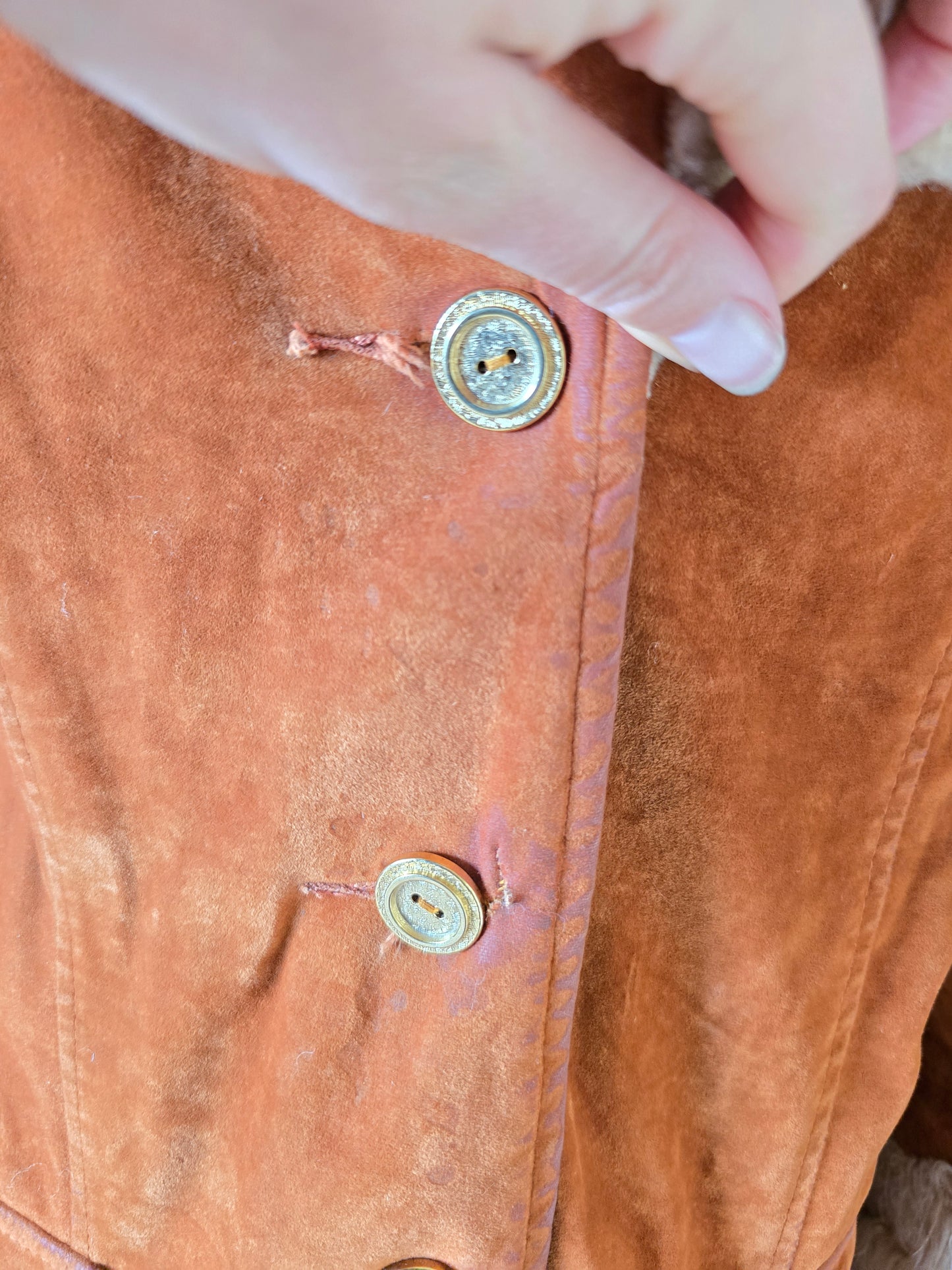 Vintage faux fur/suede velvet coat