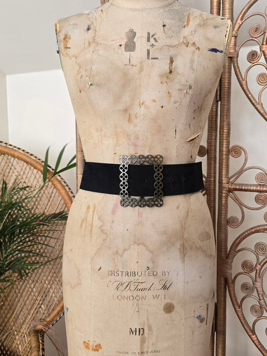 Vintage suede belt