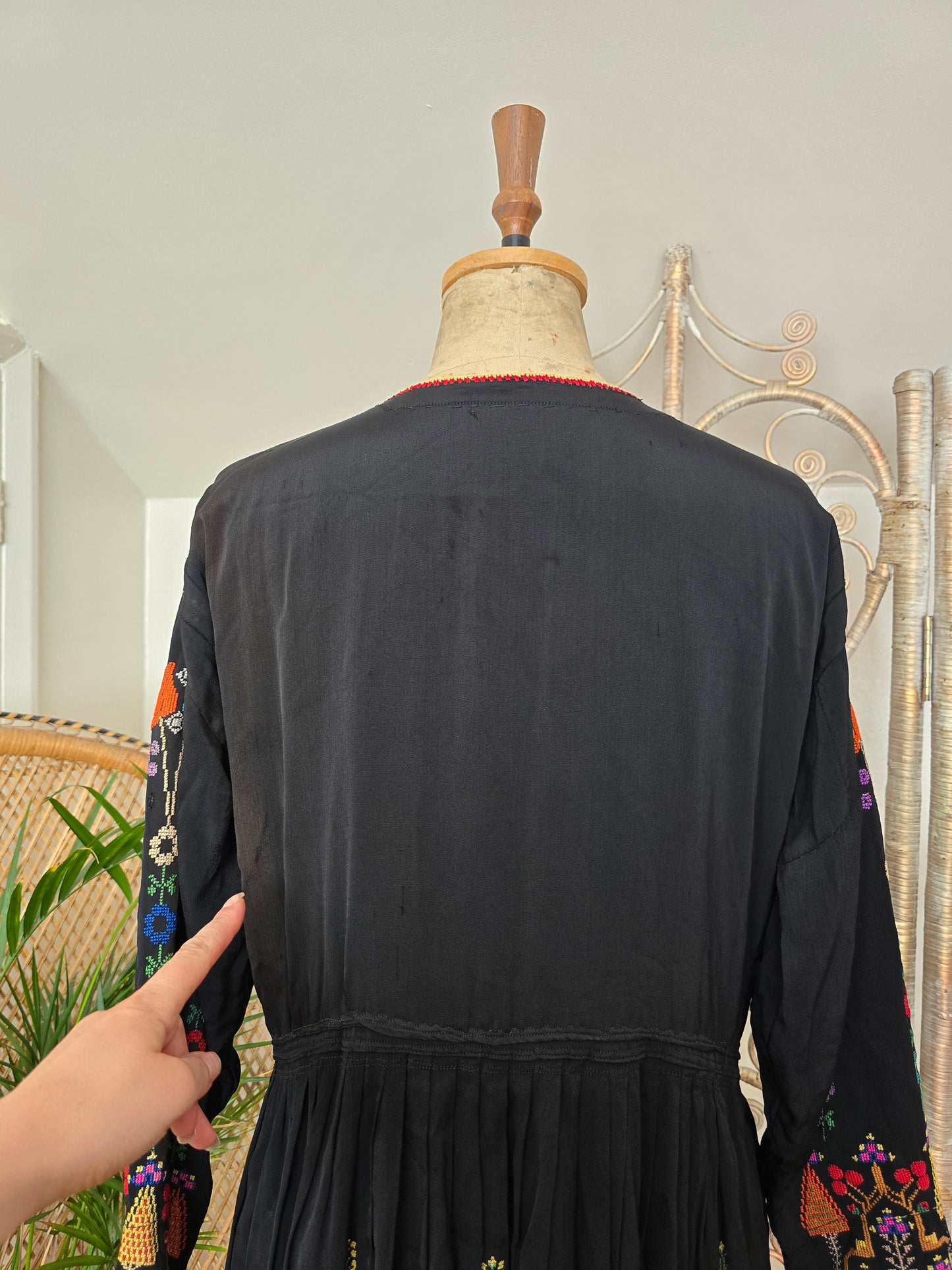 Vintage Syrian embroidered dress