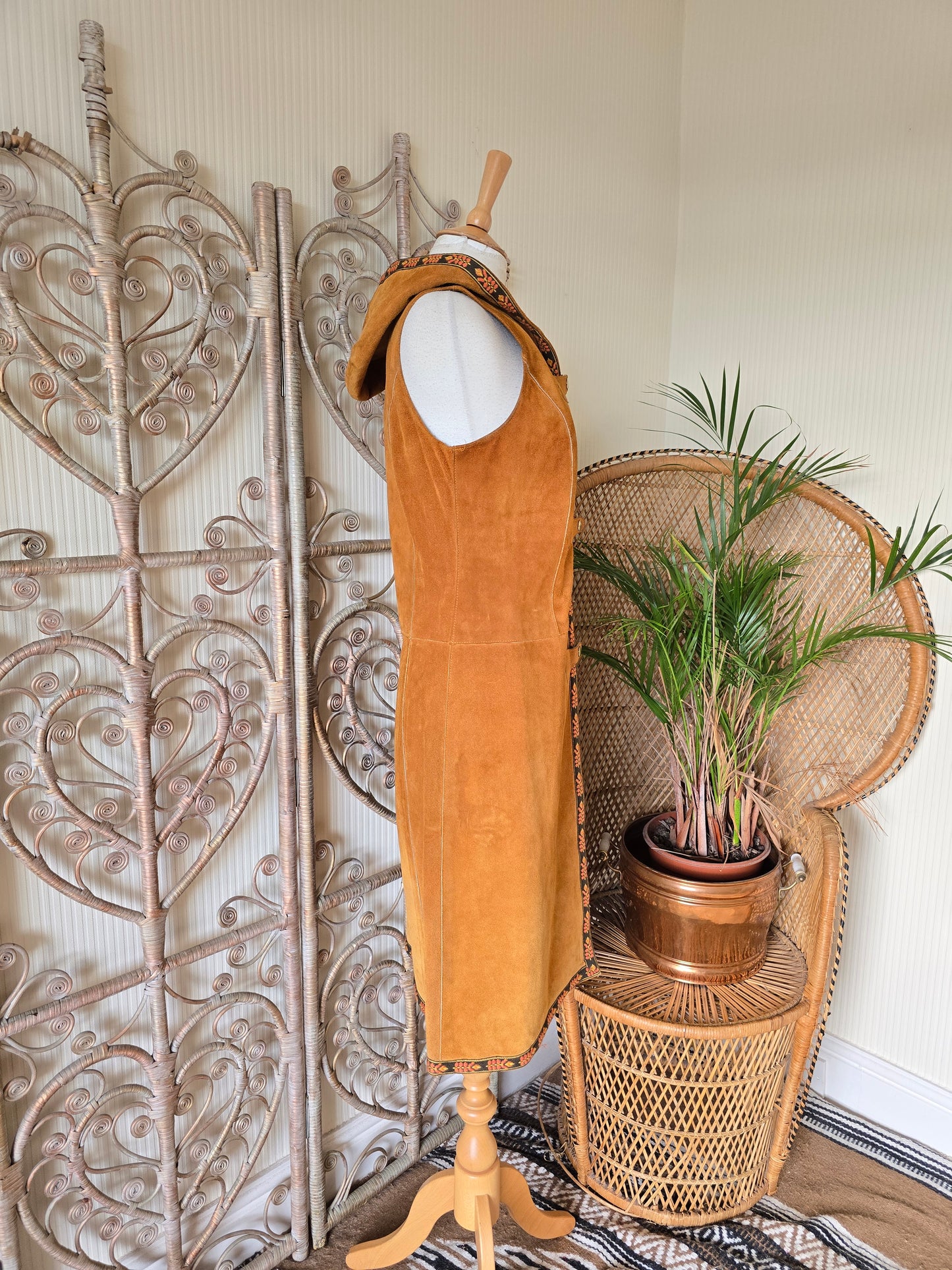 Vintage suede waistcoat