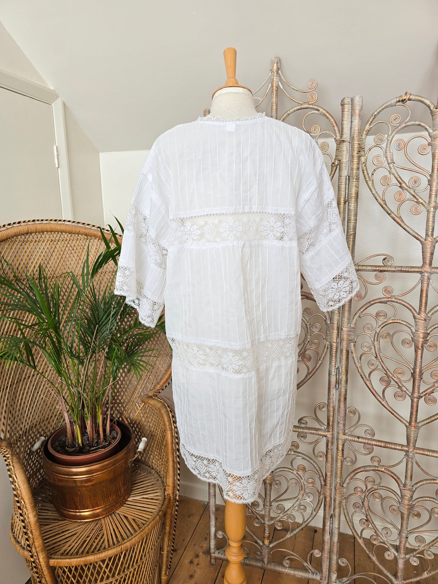 Vintage embroidered shirt tunic