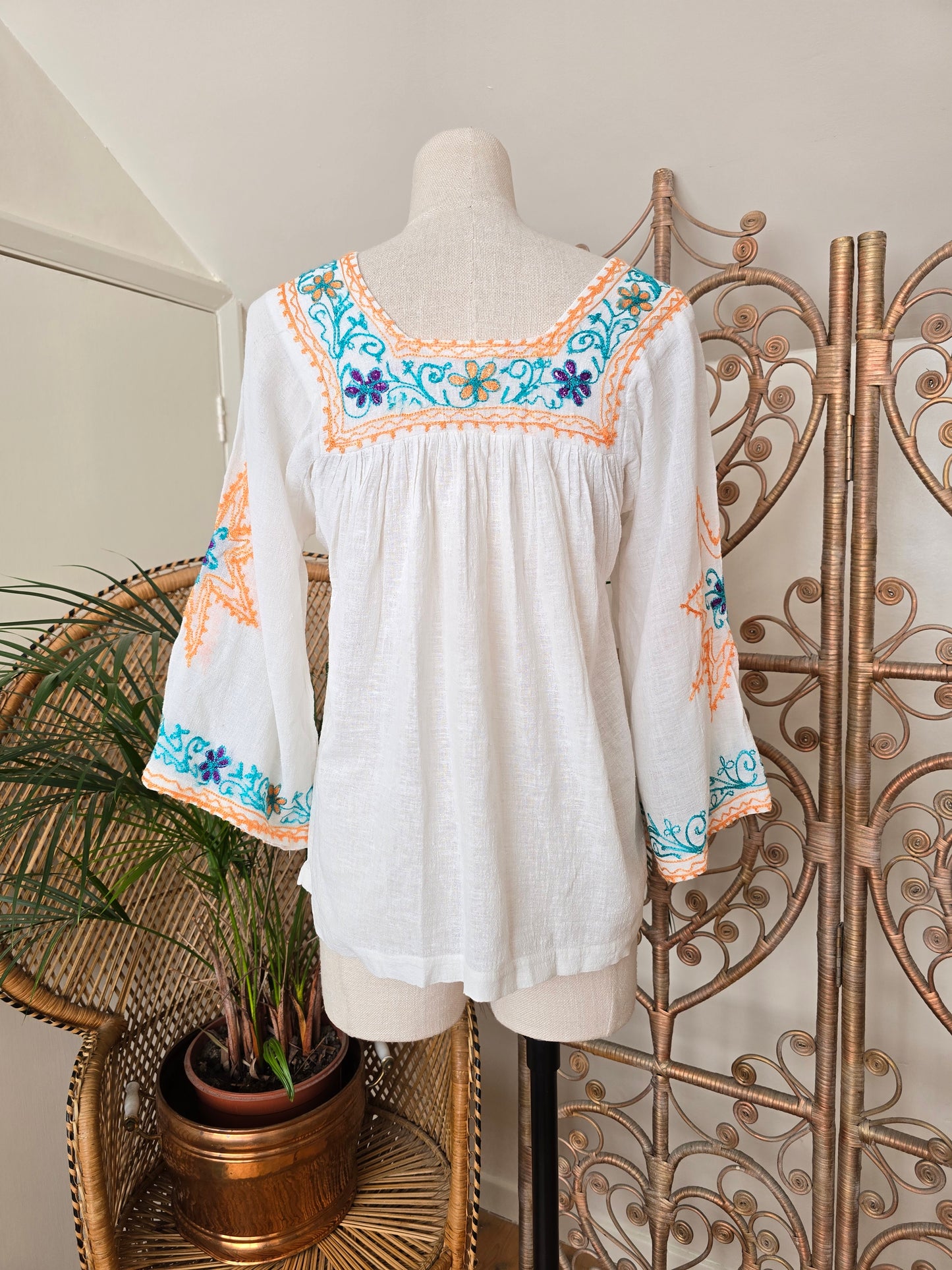 Vintage cheesecloth cotton blouse