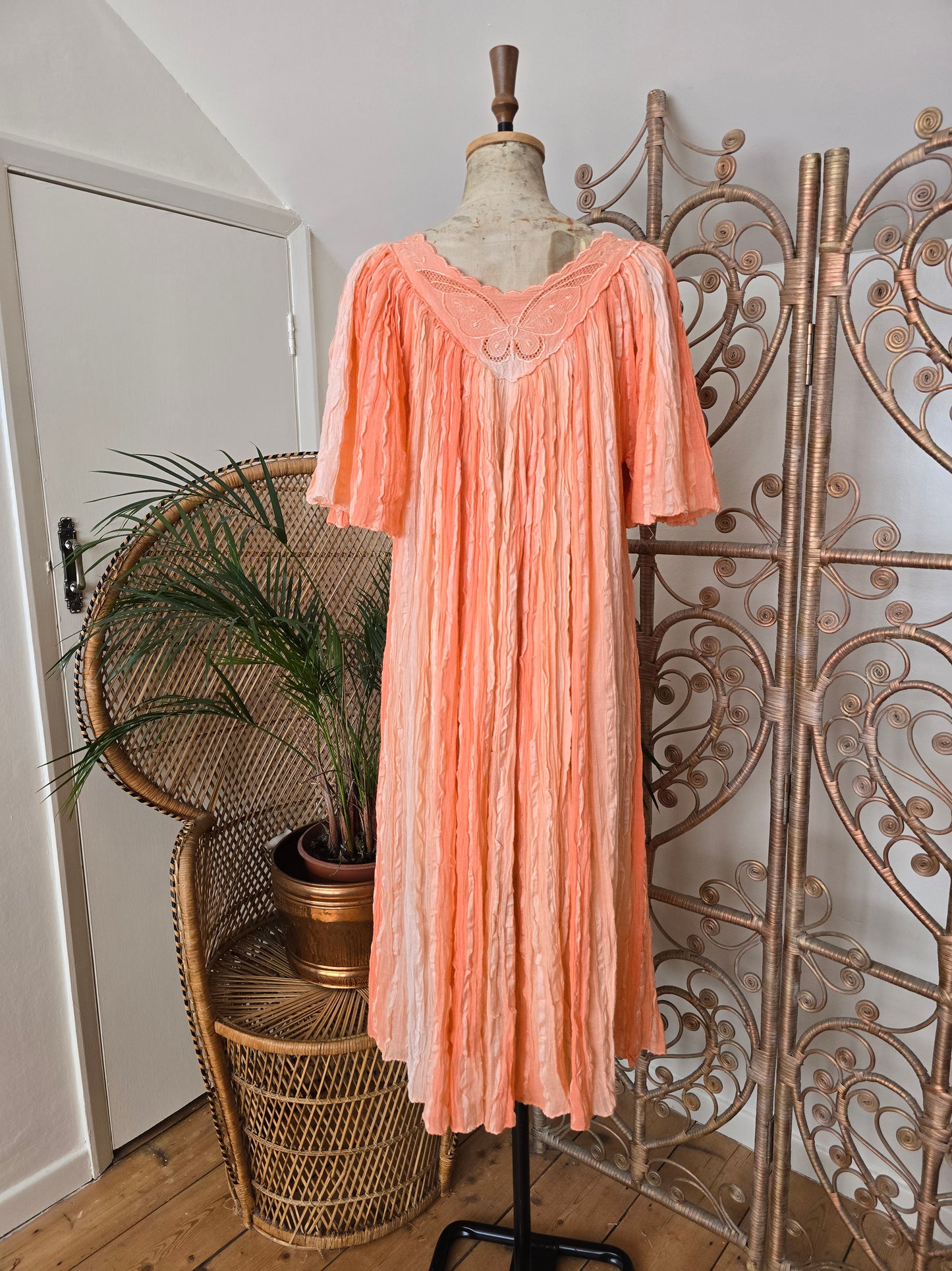 Vintage Max Morgan greek smock dress