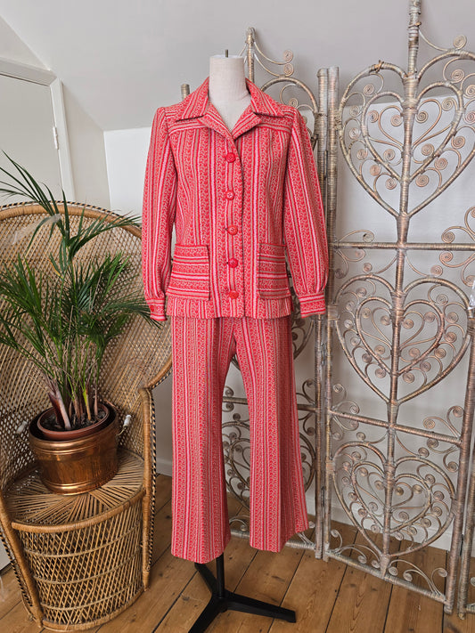 Vintage two piece tunic trousers