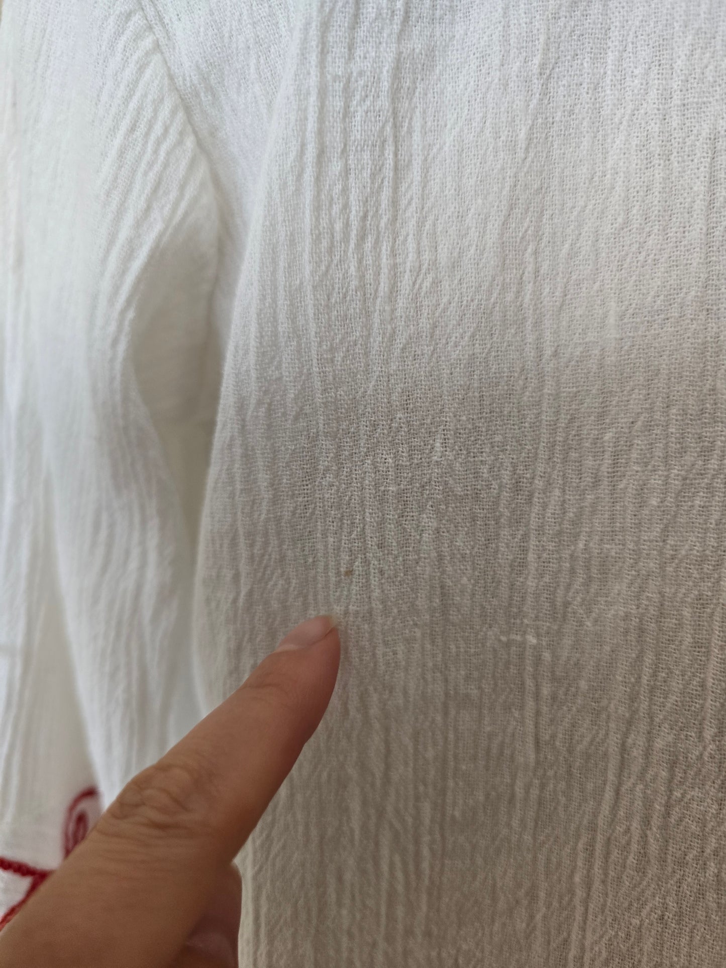 Vintage cheesecloth cotton blouse