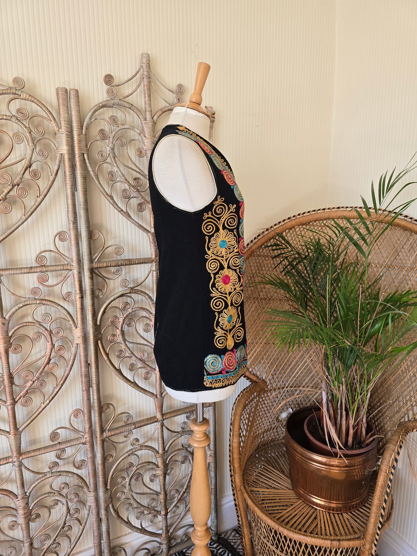 Vintage embroidered waistcoat