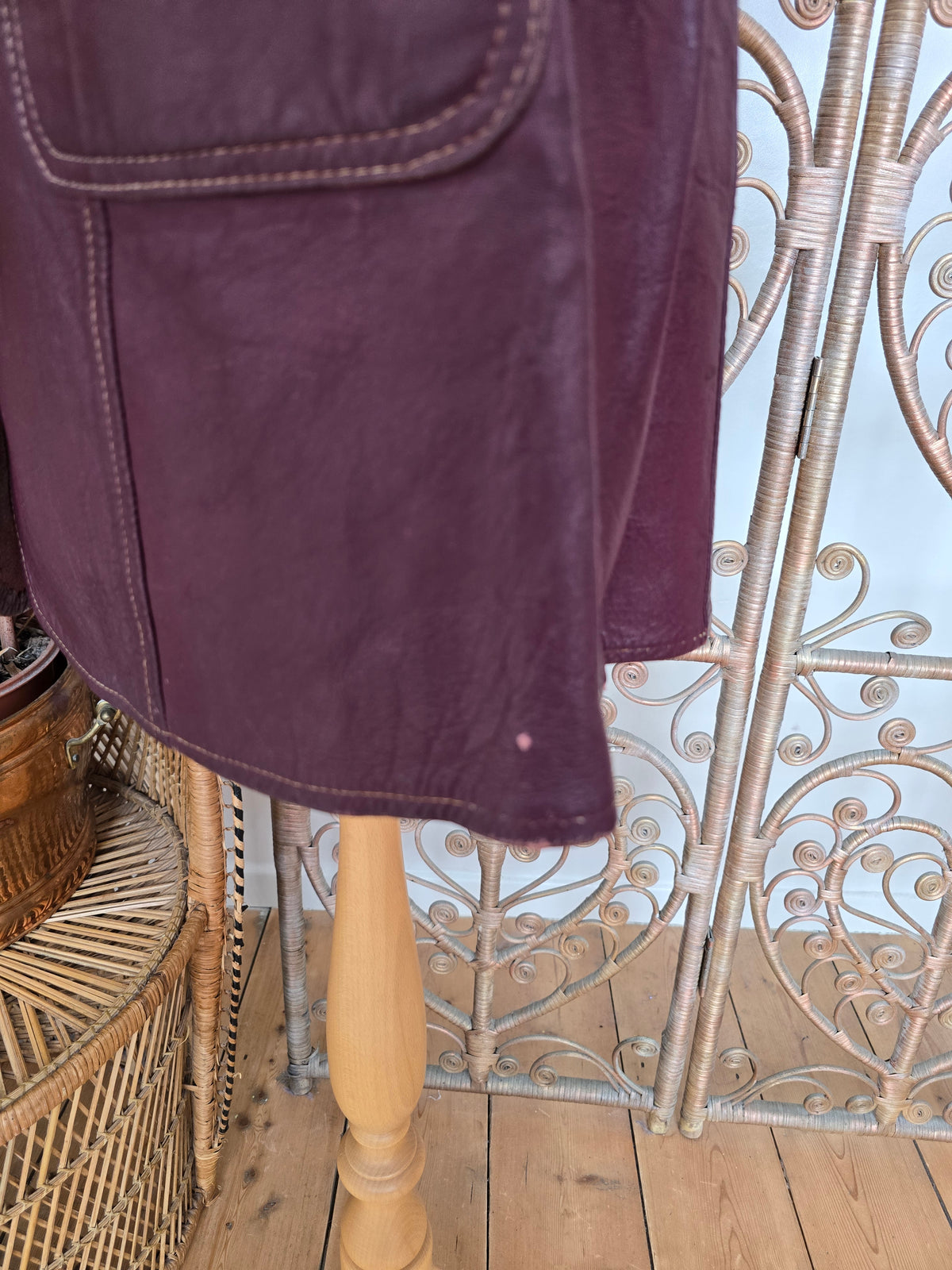 Vintage leather dress
