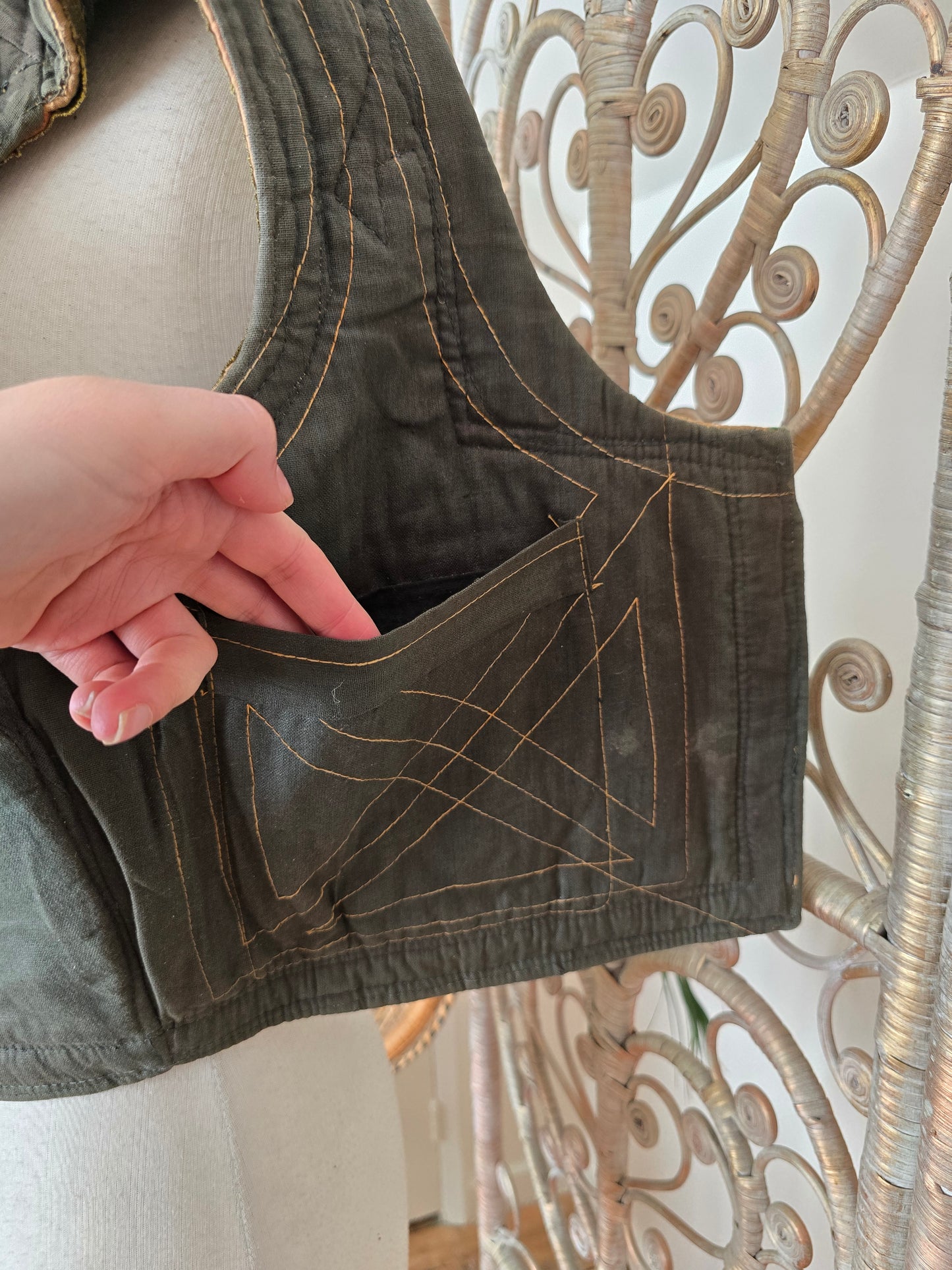Vintage Antique Turkish velvet waistcoat