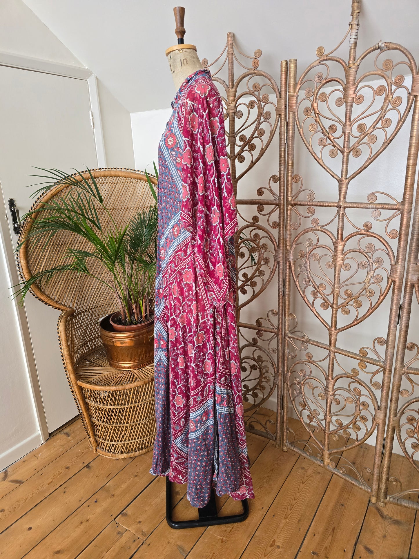 Vintage Adini Indian maxi dress