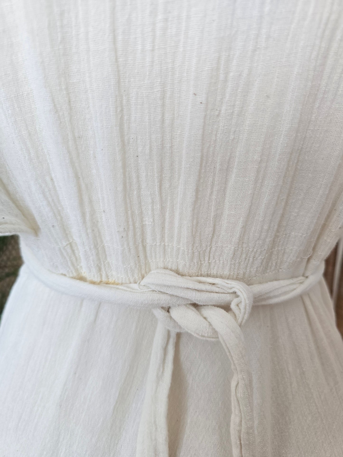 Vintage embroidered cheesecloth dress
