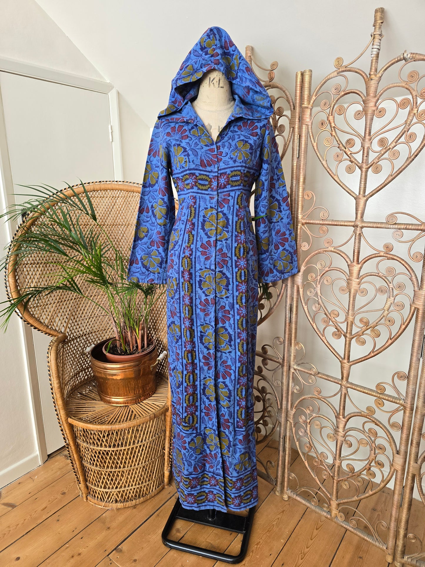 Vintage Indian cotton jacket dress