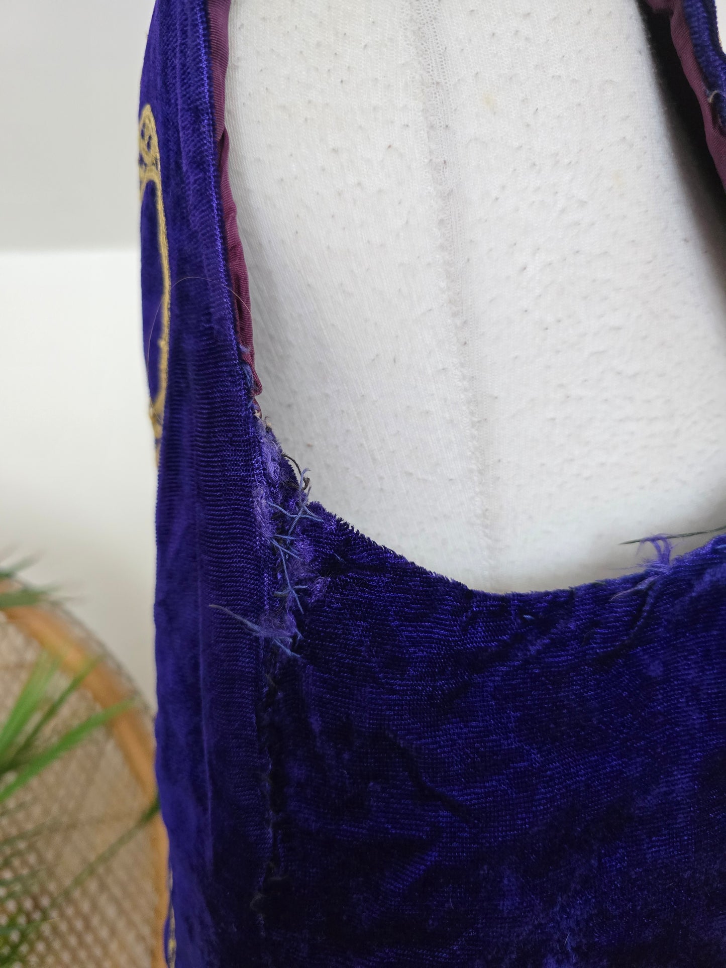 Vintage Antique velvet waistcoat