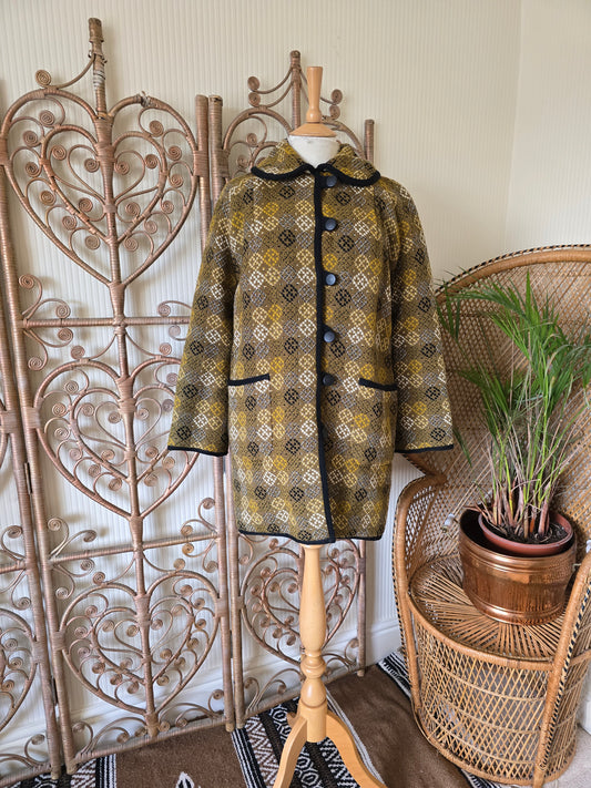 Vintage welsh tapestry coat