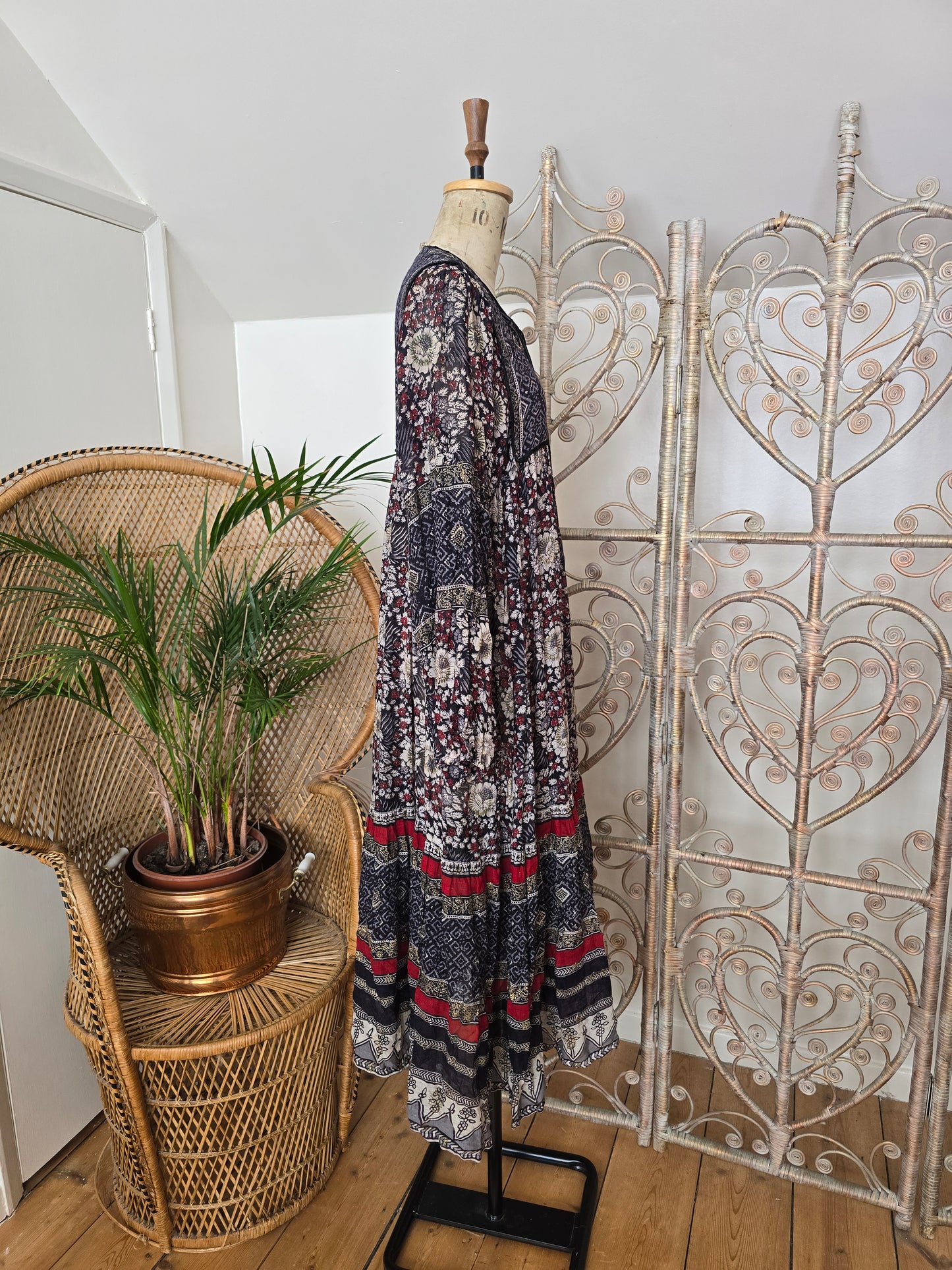 Vintage Mina of London Indian cotton dress