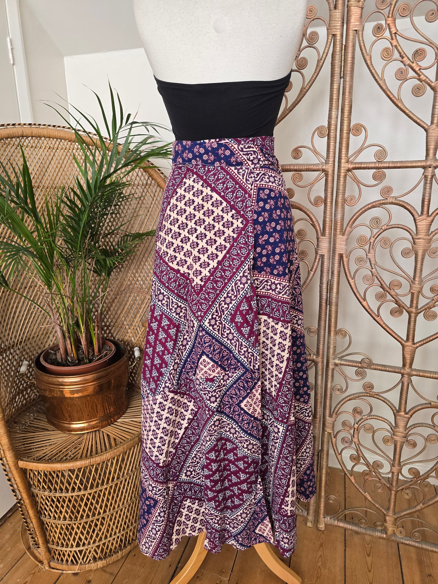 Vintage Indian maxi skirt