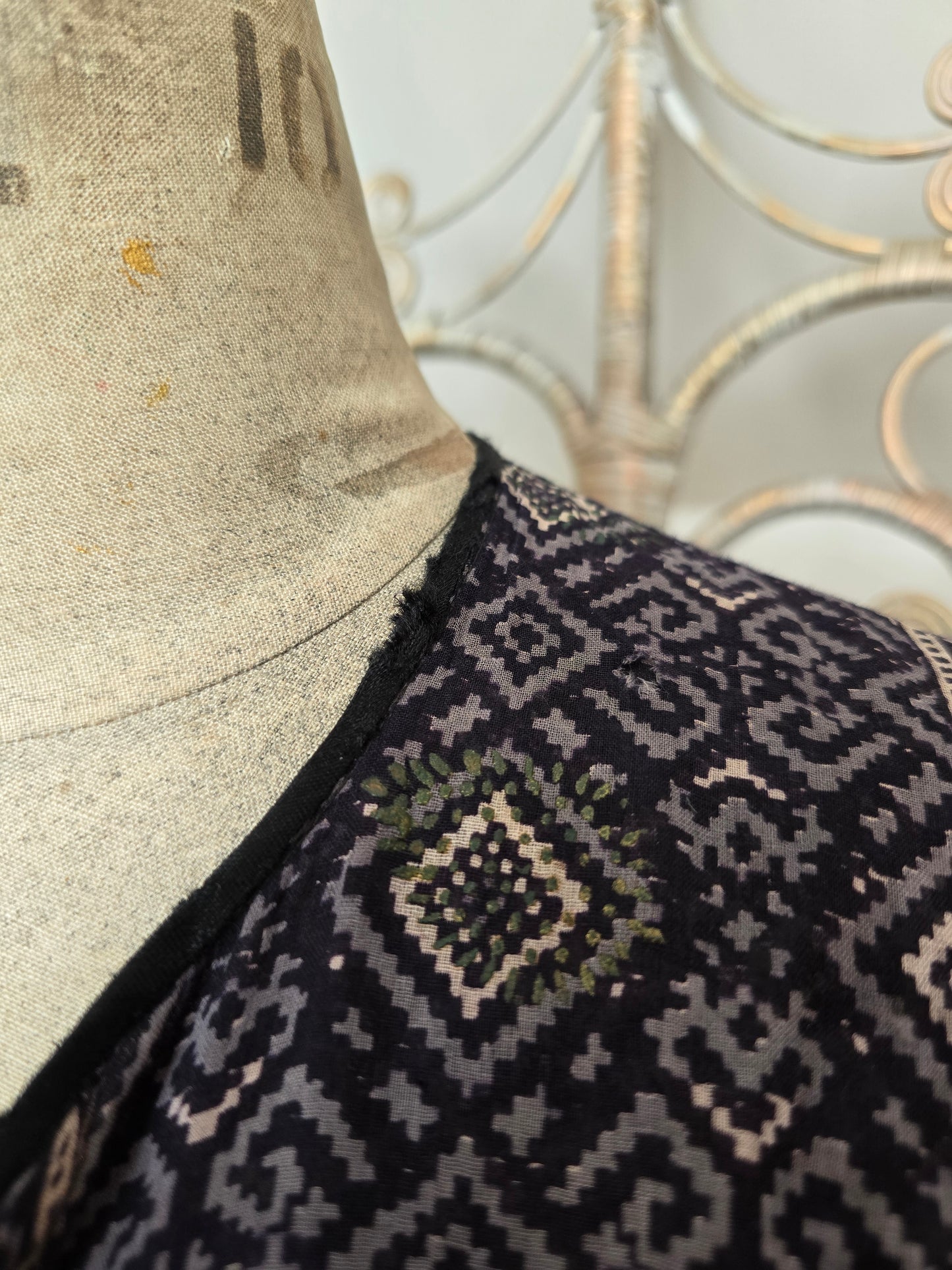 Vintage Mina of London Indian cotton dress