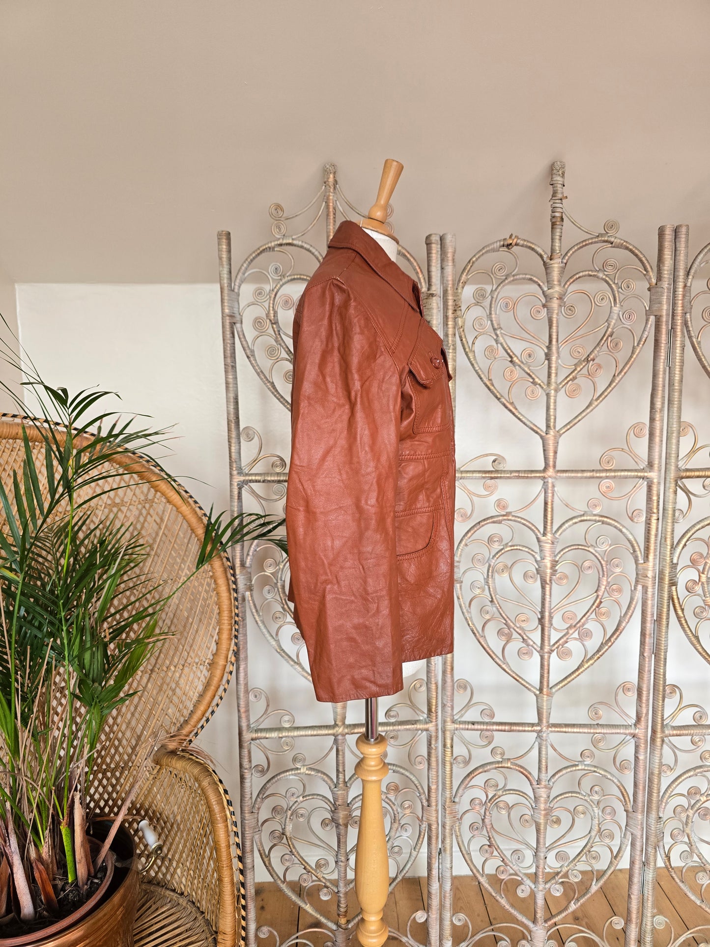 Vintage 60s leather jacket unisex