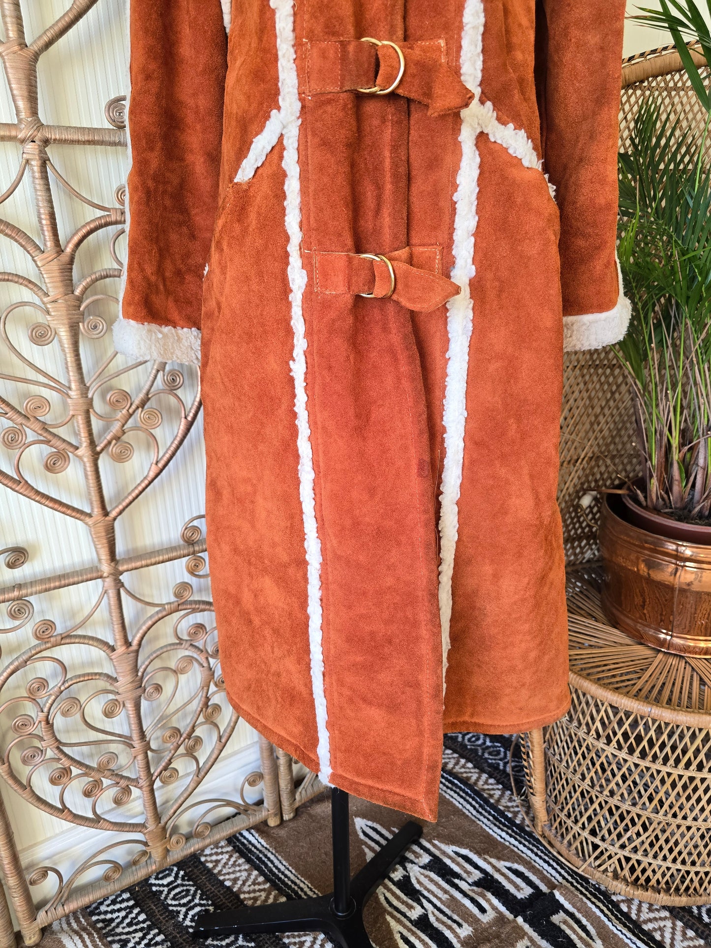Vintage suede coat M