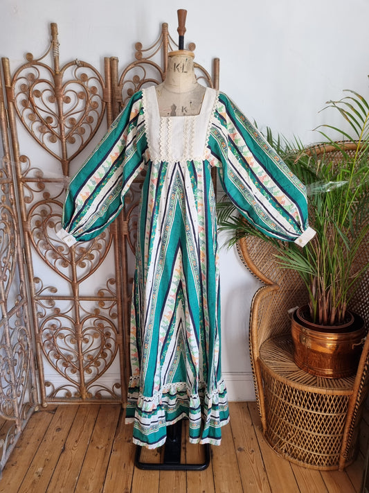 Vintage Marion Donaldson prairie maxi dress