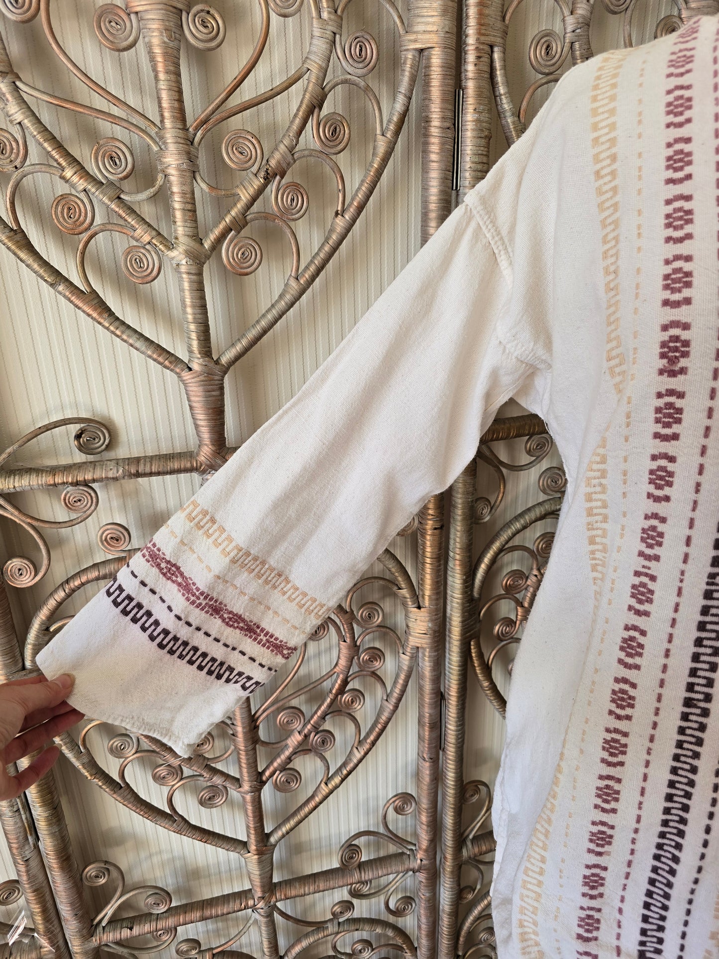 Vintage embroidered shirt blouse