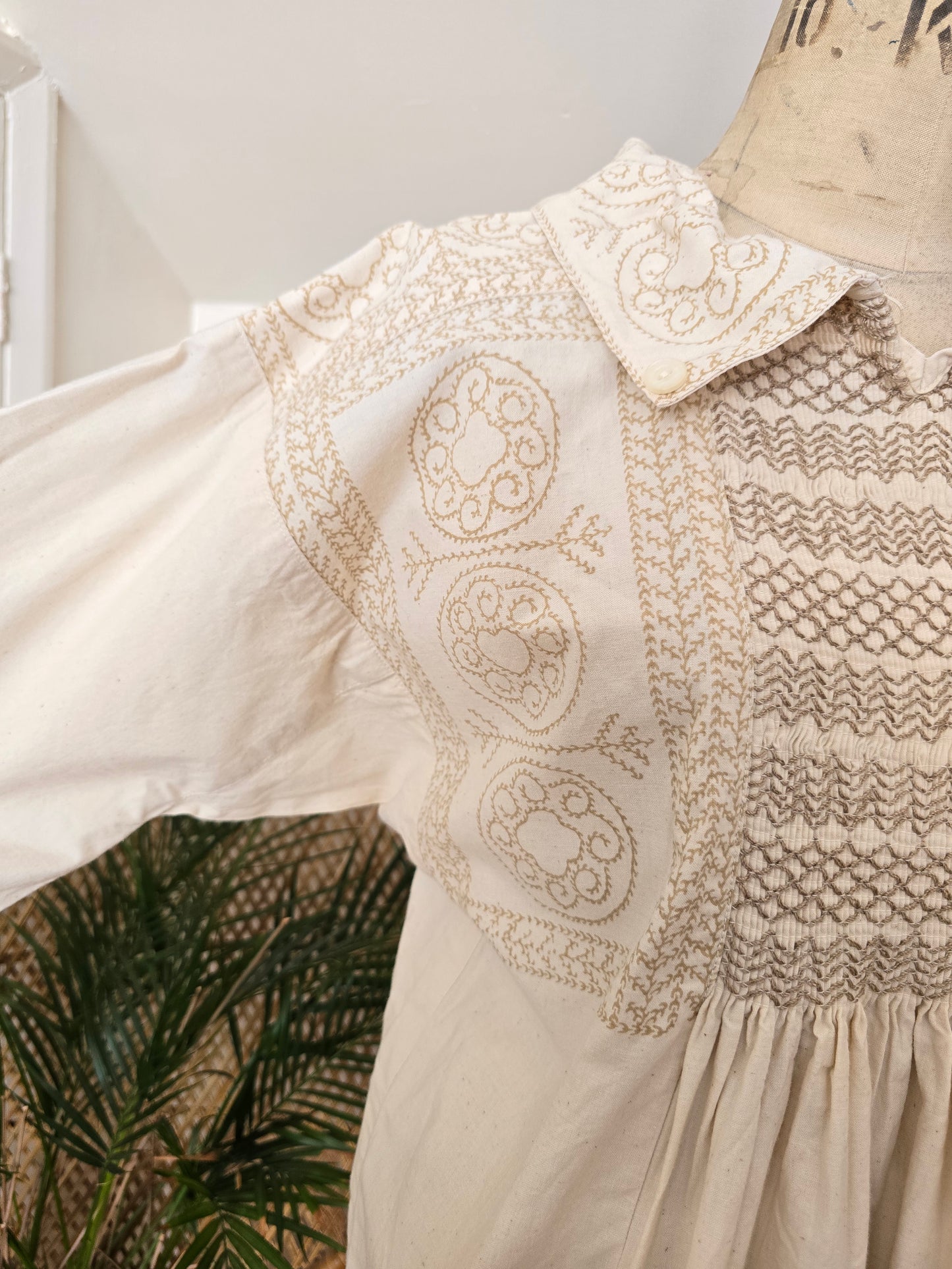 Vintage Clothkits shirring smock dress