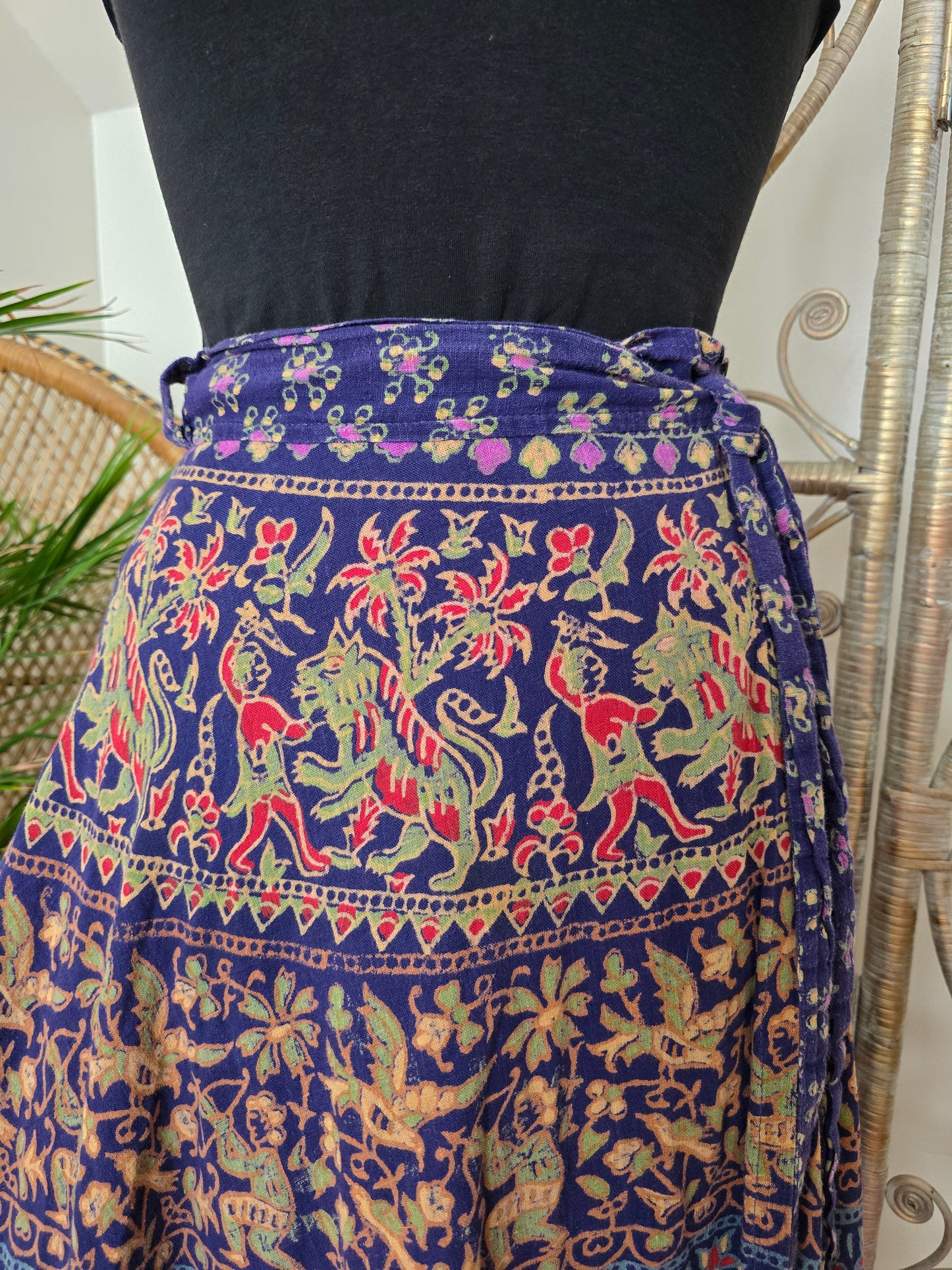 Vintage india Imports of Rhode Islands Indian maxi skirt