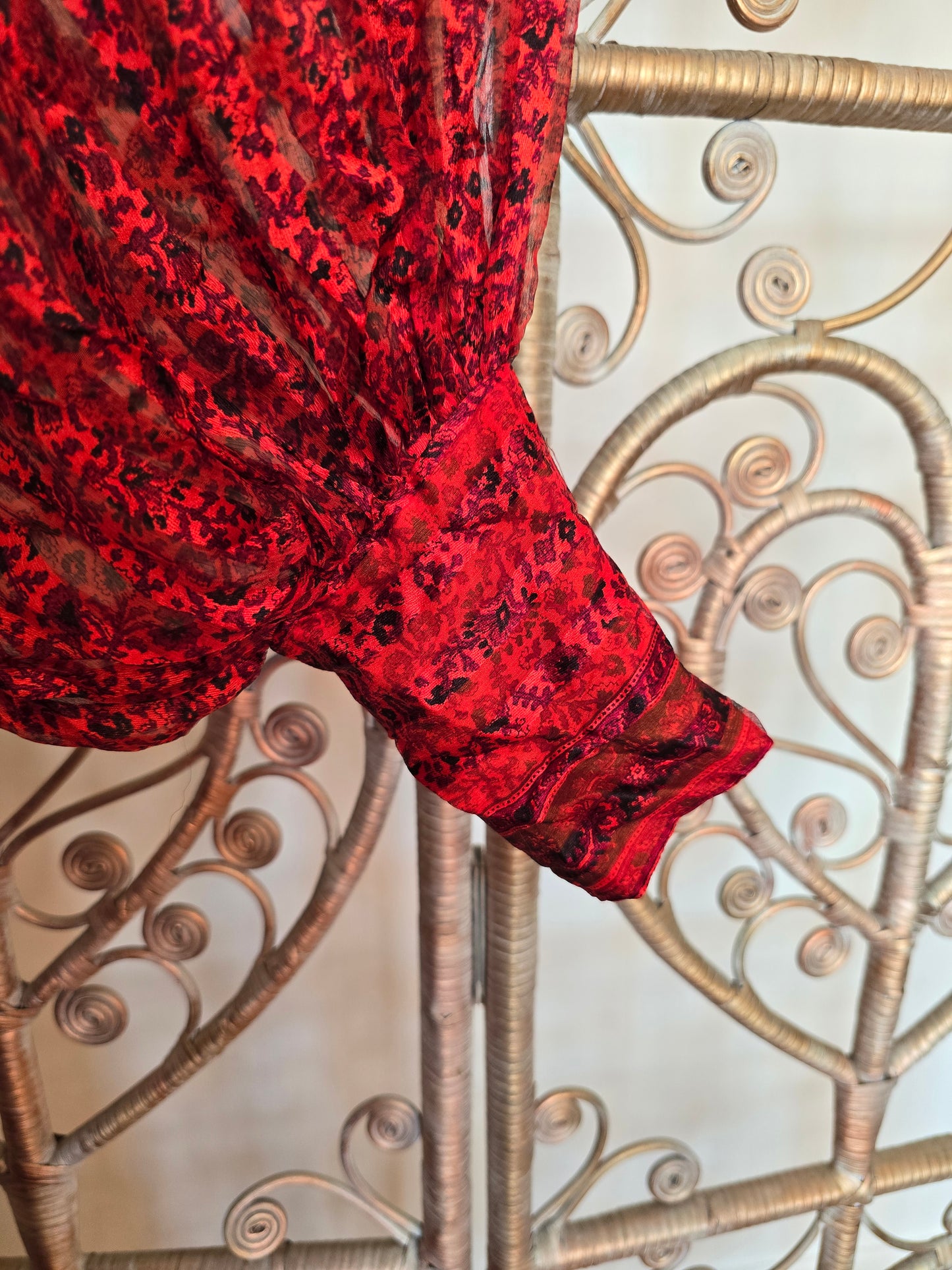 Vintage Raksha of Hindimp London silk Indian dress