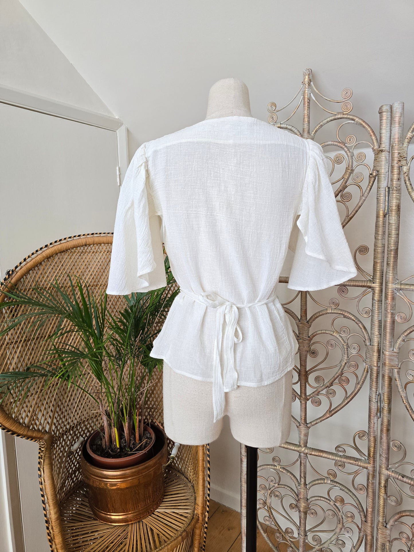 Vintage cheesecloth cotton blouse