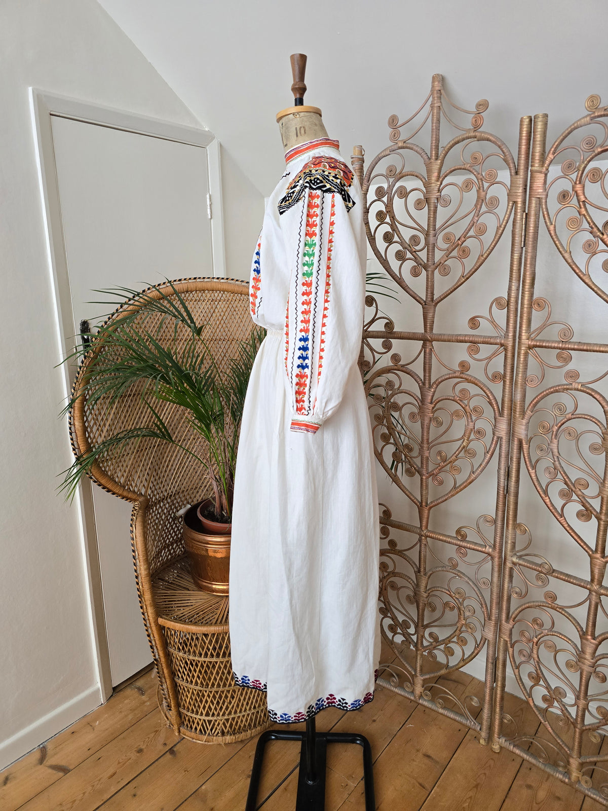 Vintage Romanian cotton dress