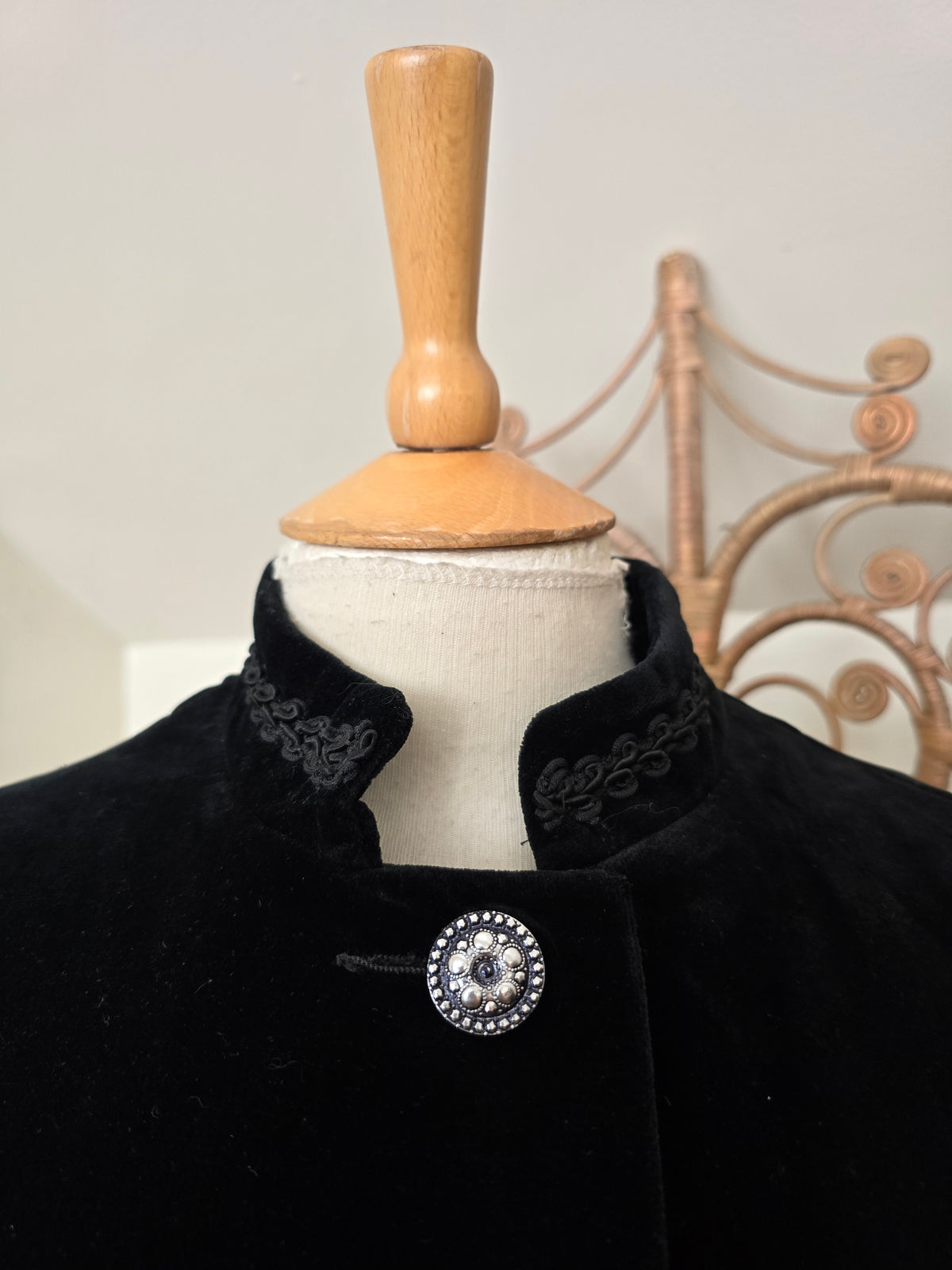 Vintage velvet maxi jacket