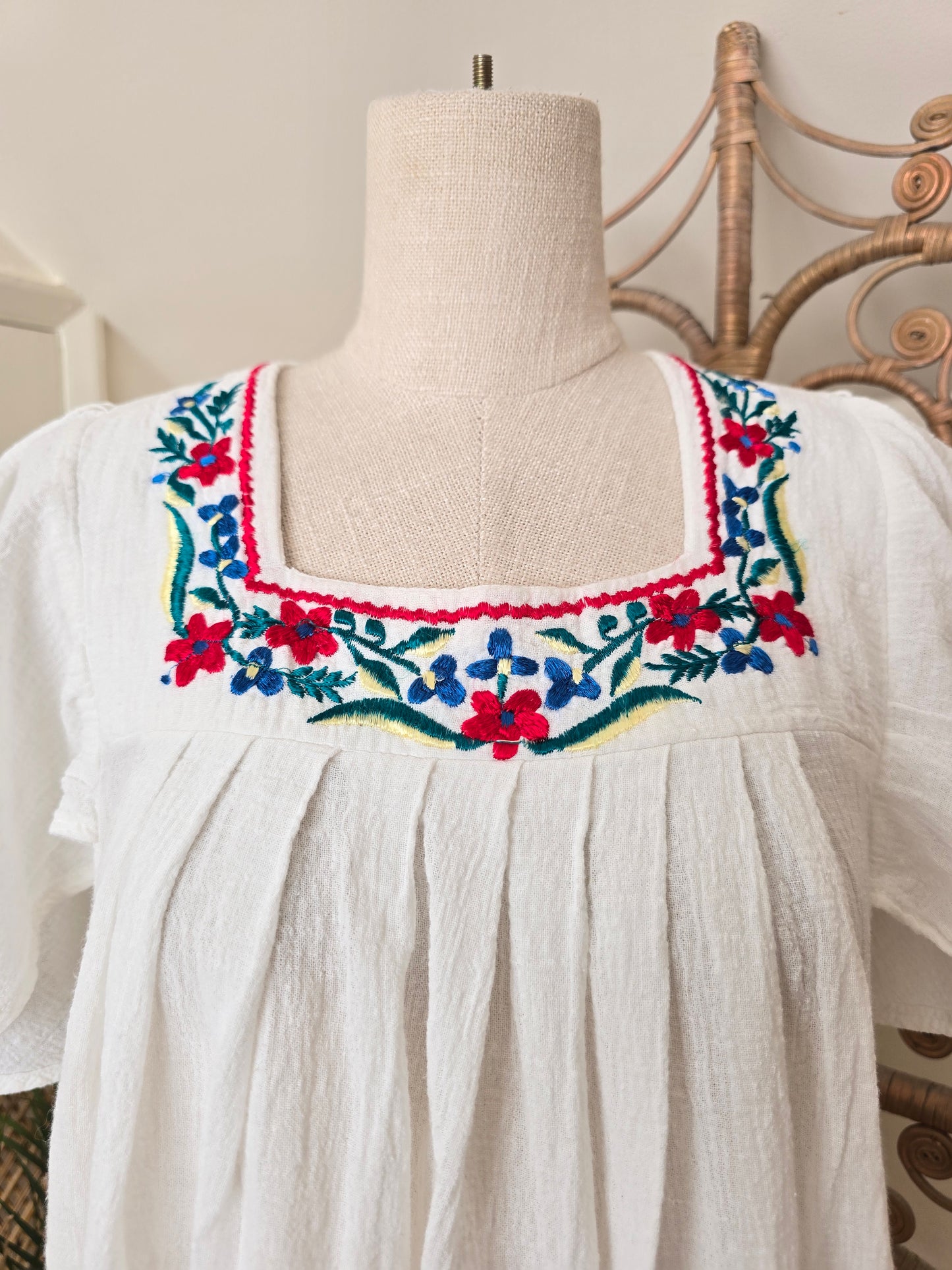 Vintage cheesecloth cotton blouse