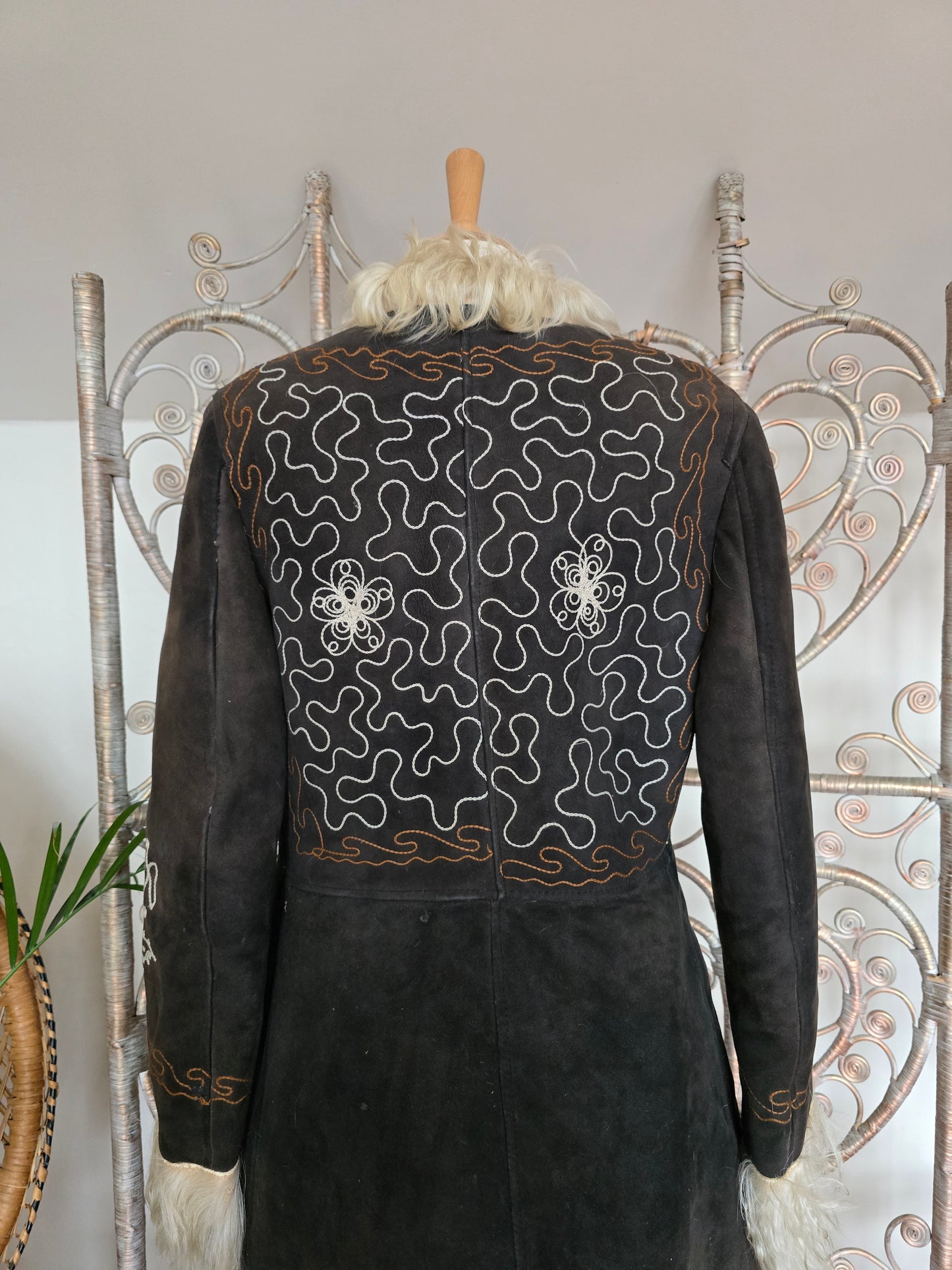Vintage embroidered Afghan coat