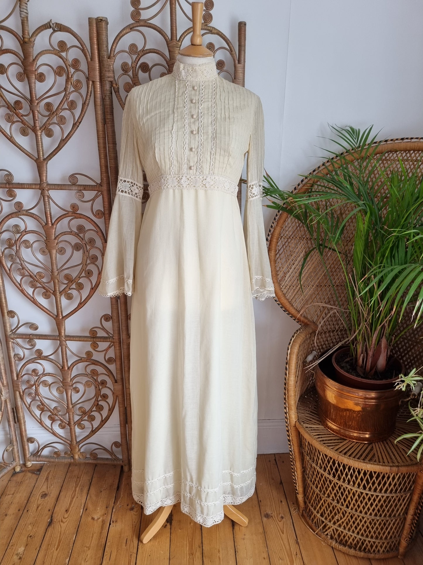 Vintage crochet maxi dress