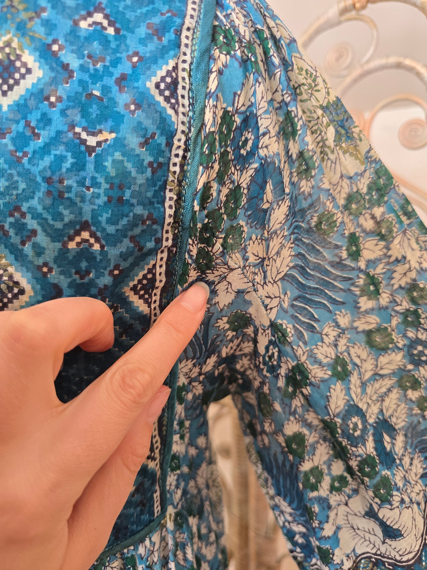 Vintage Mina of London Indian cotton dress