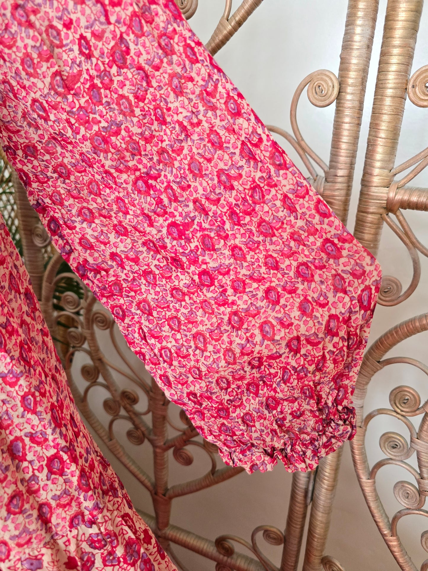 Vintage phool Indian cotton maxi dress