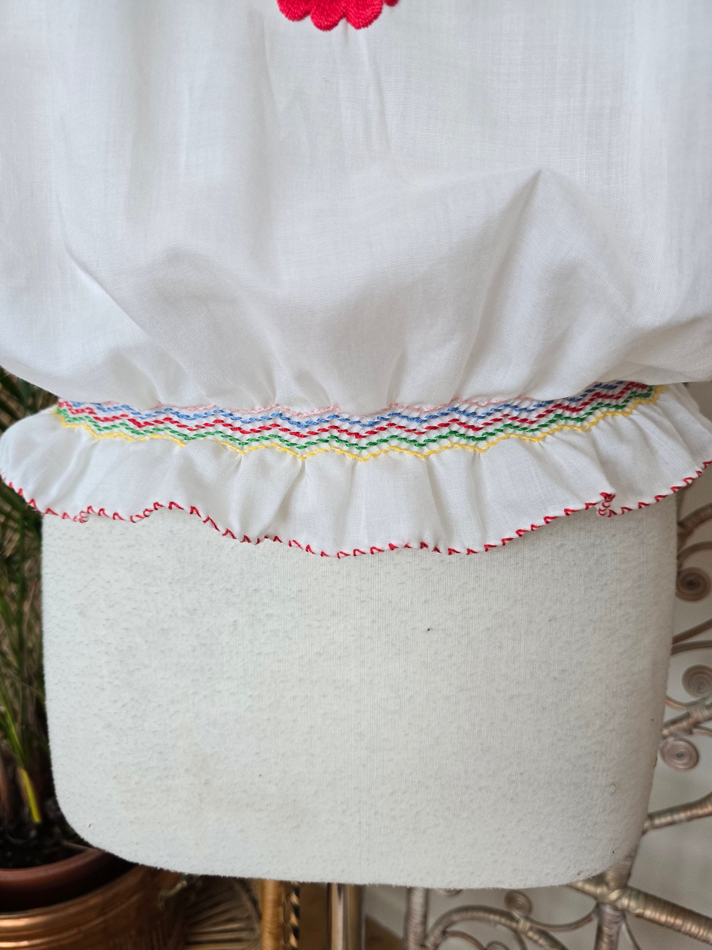 Vintage Hungarian embroidered blouse