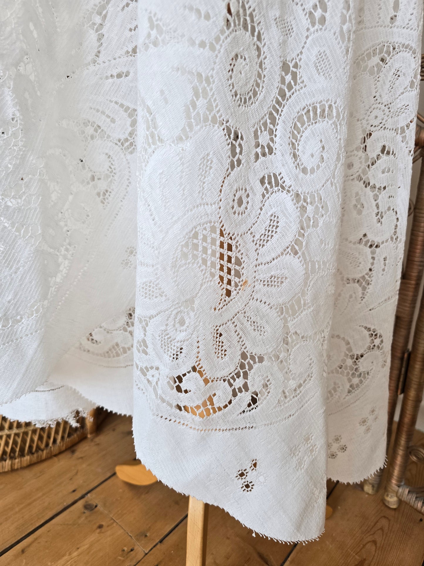 Vintage lace maxi dress