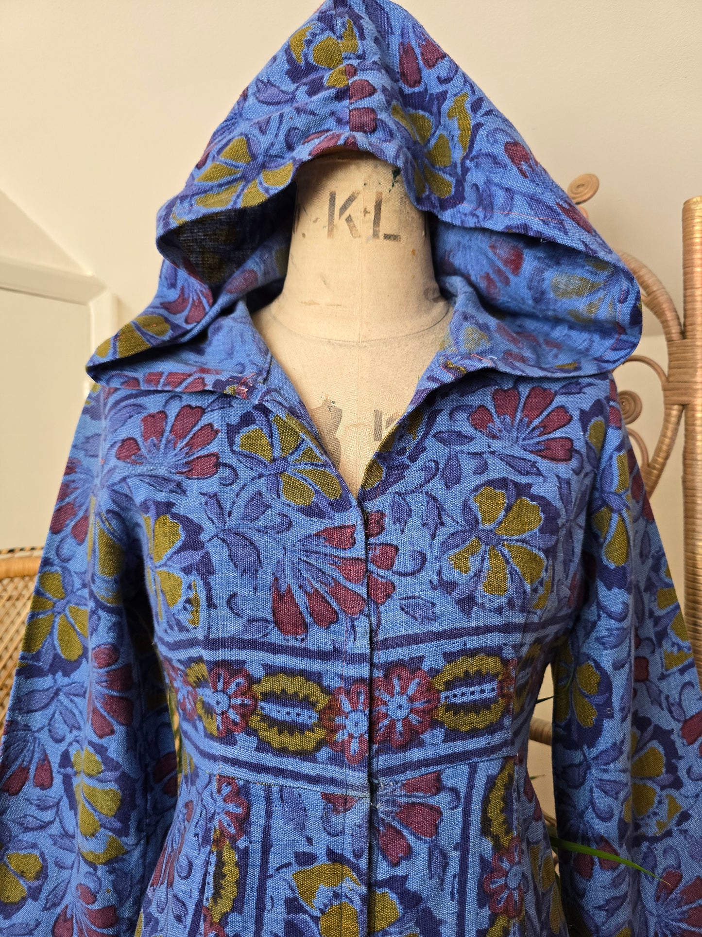Vintage Indian cotton jacket dress
