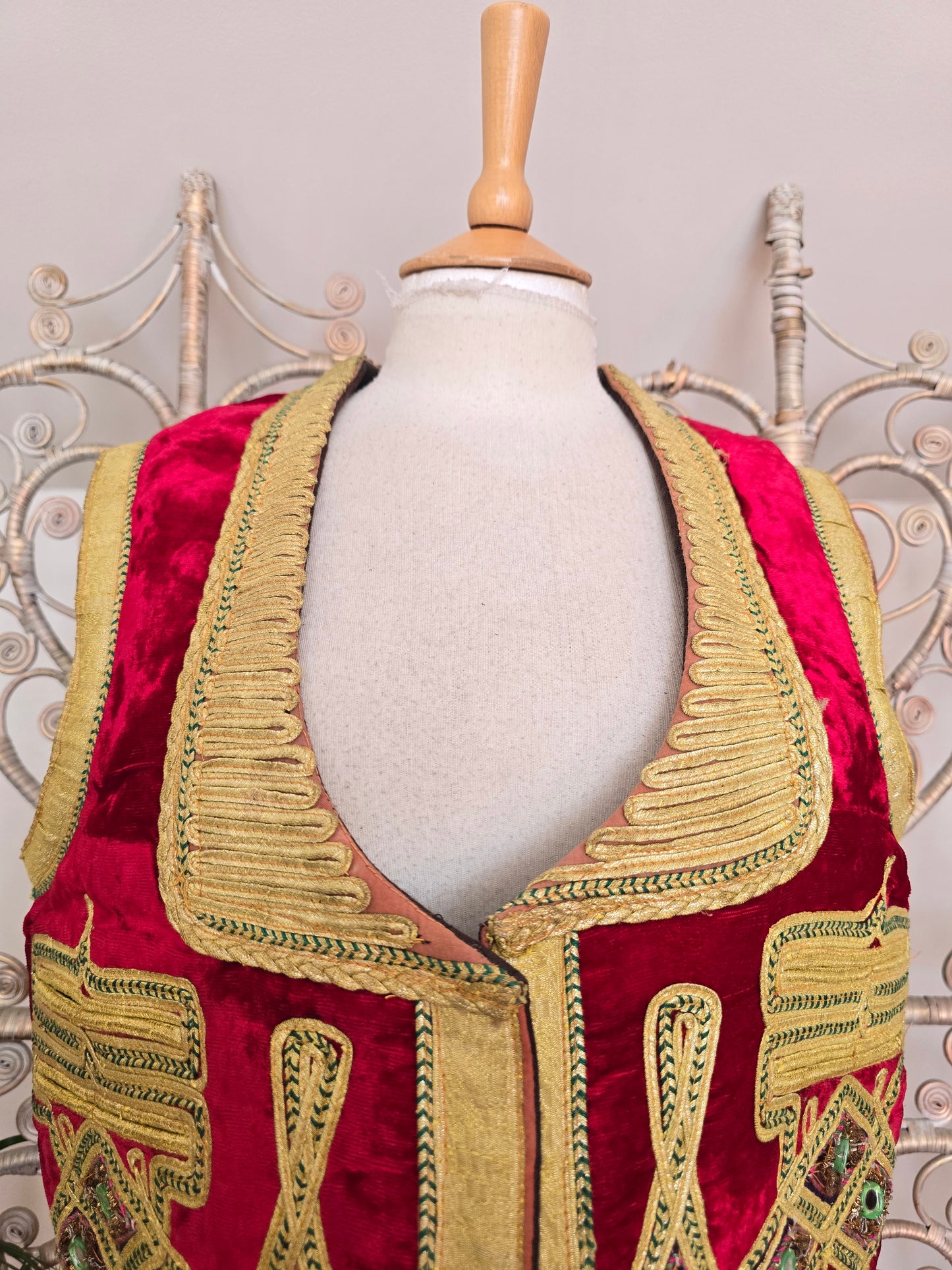 Vintage Turkish velvet waistcoat