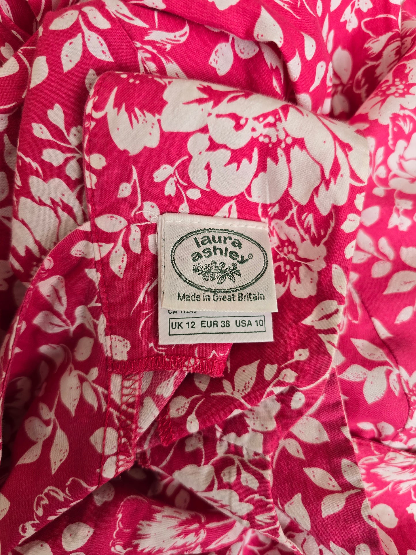 Vintage Laura Ashley bow back dress