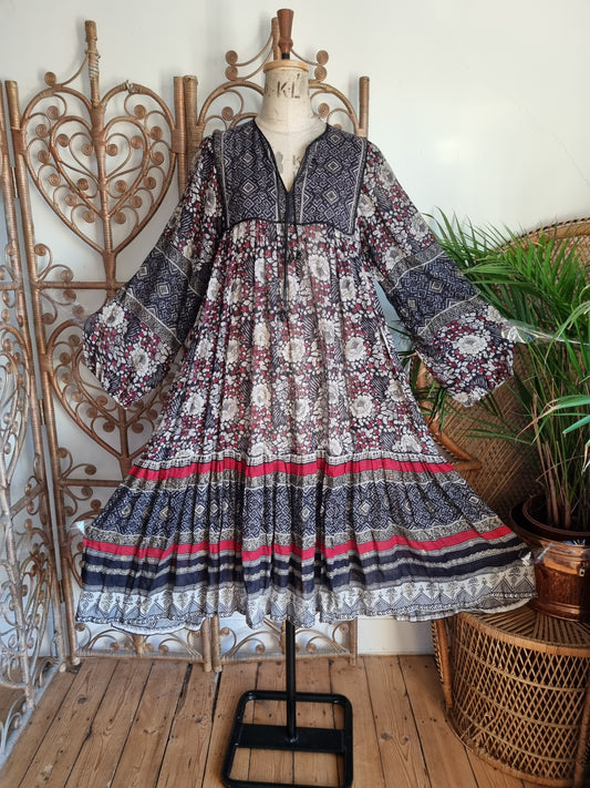 Vintage Mina of London Indian cotton dress