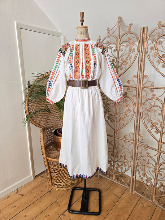 Vintage Romanian cotton dress