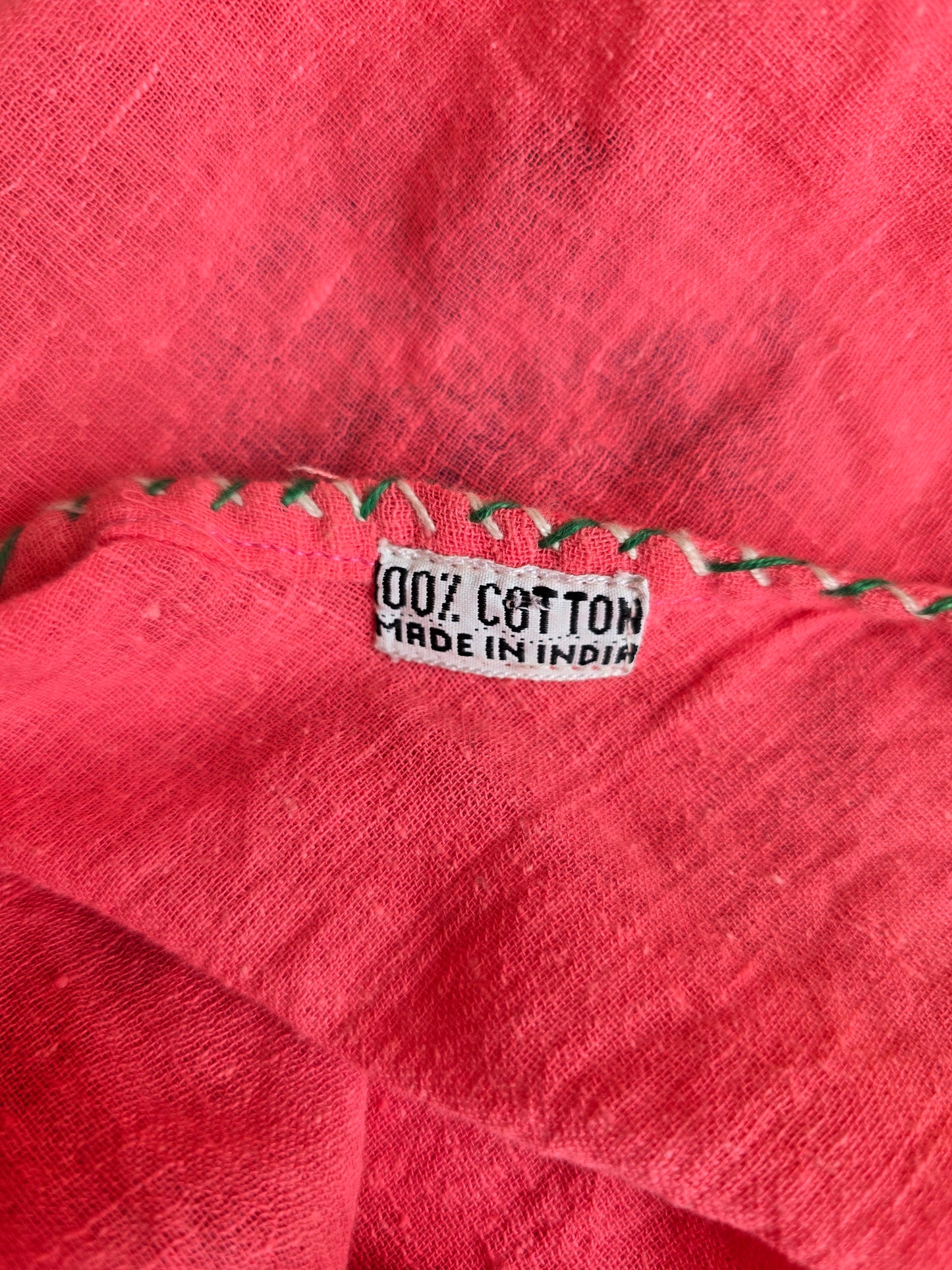 Vintage embroidered cotton blouse